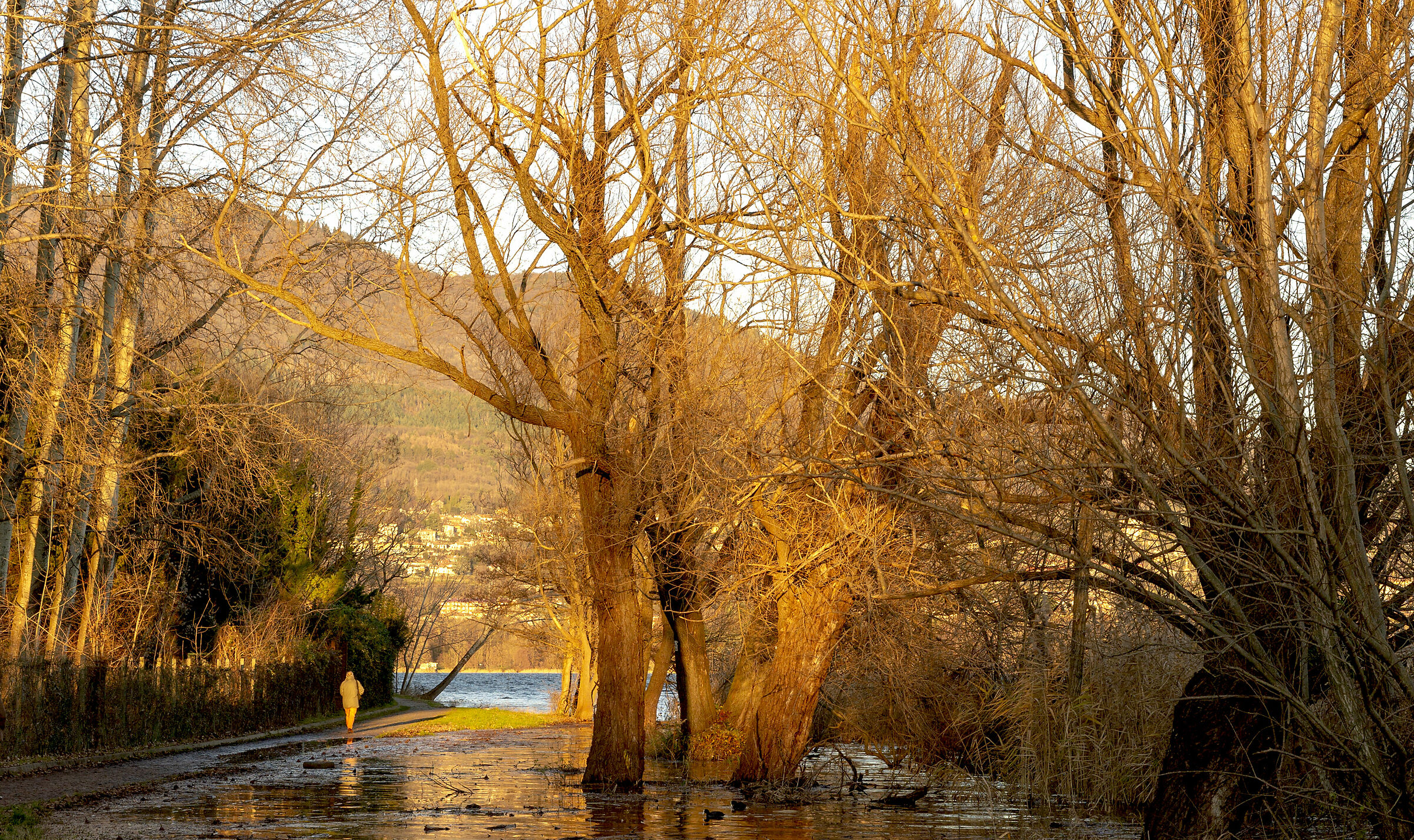passeggiata al tramonto