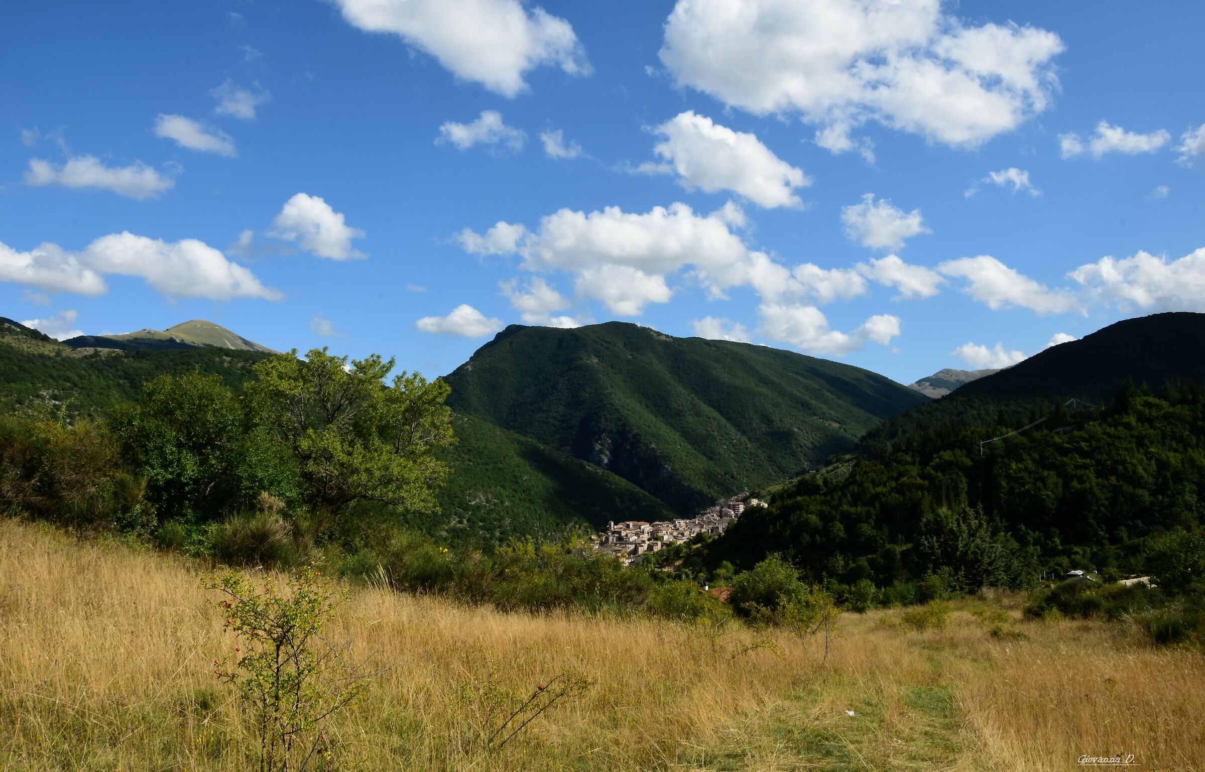 Scanno vista dal sentiero del Cuore
