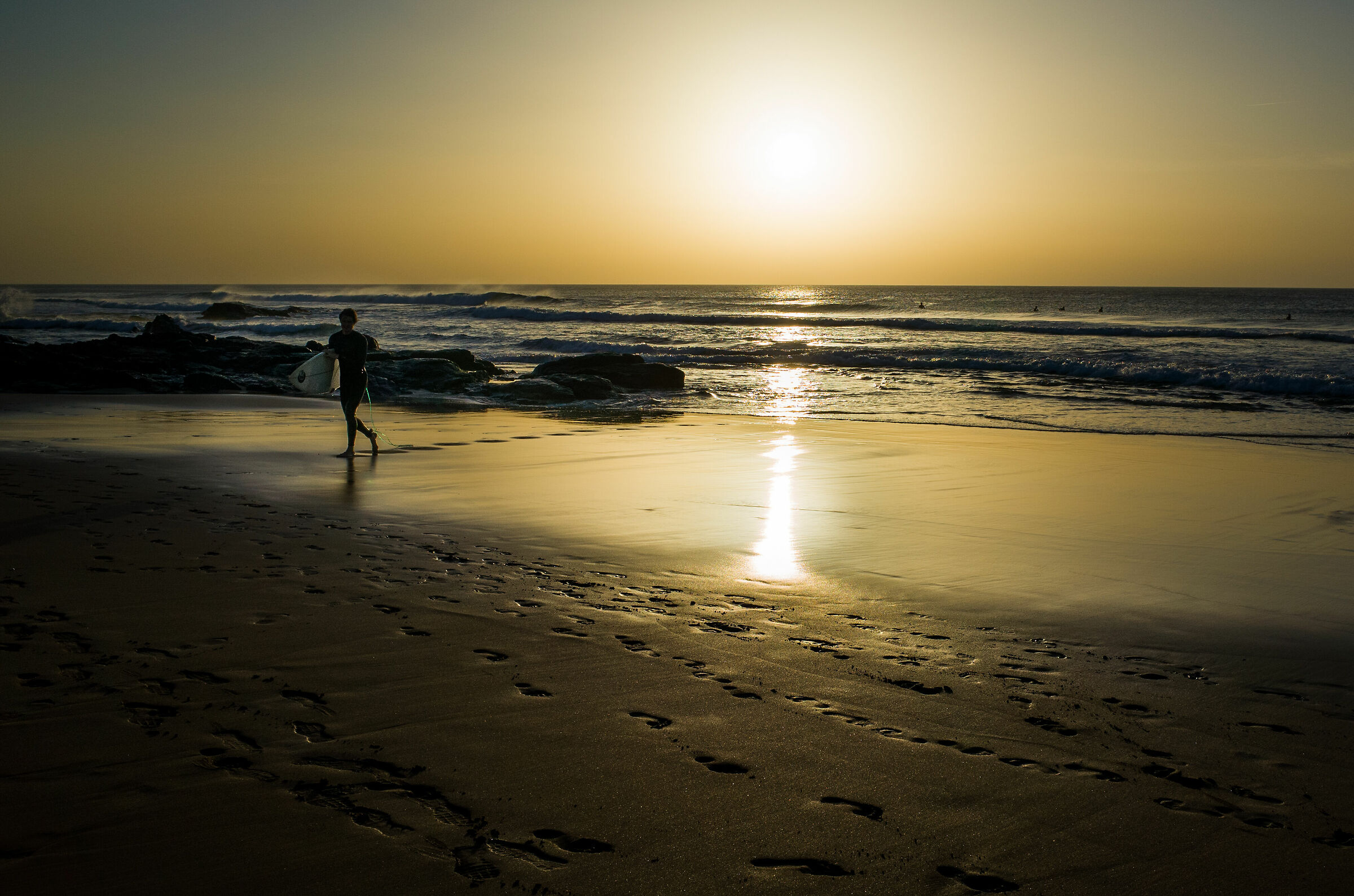 il tramonto del surfista