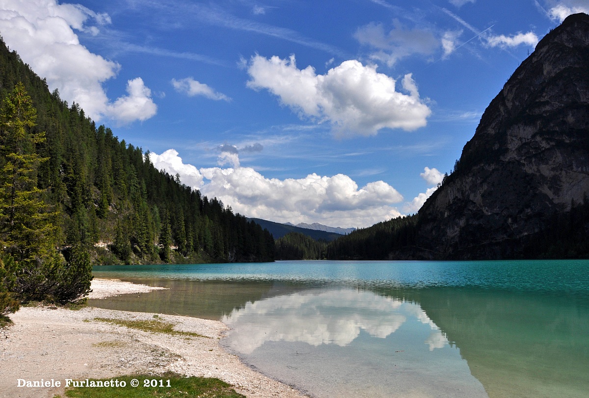 walking around the lake Braies