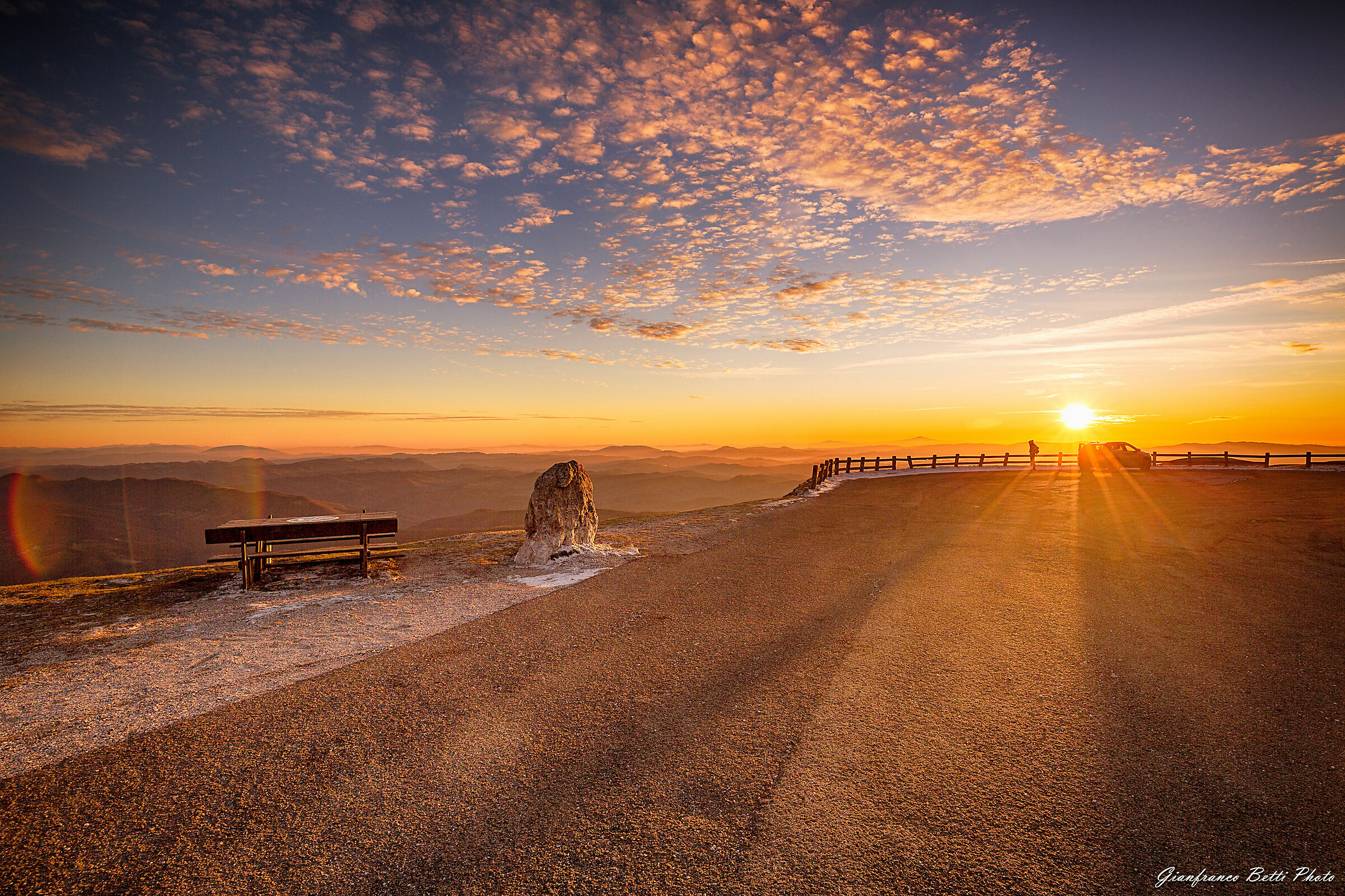 Sunset over Mount Nero