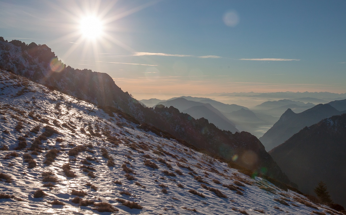 tramonto al monte grona