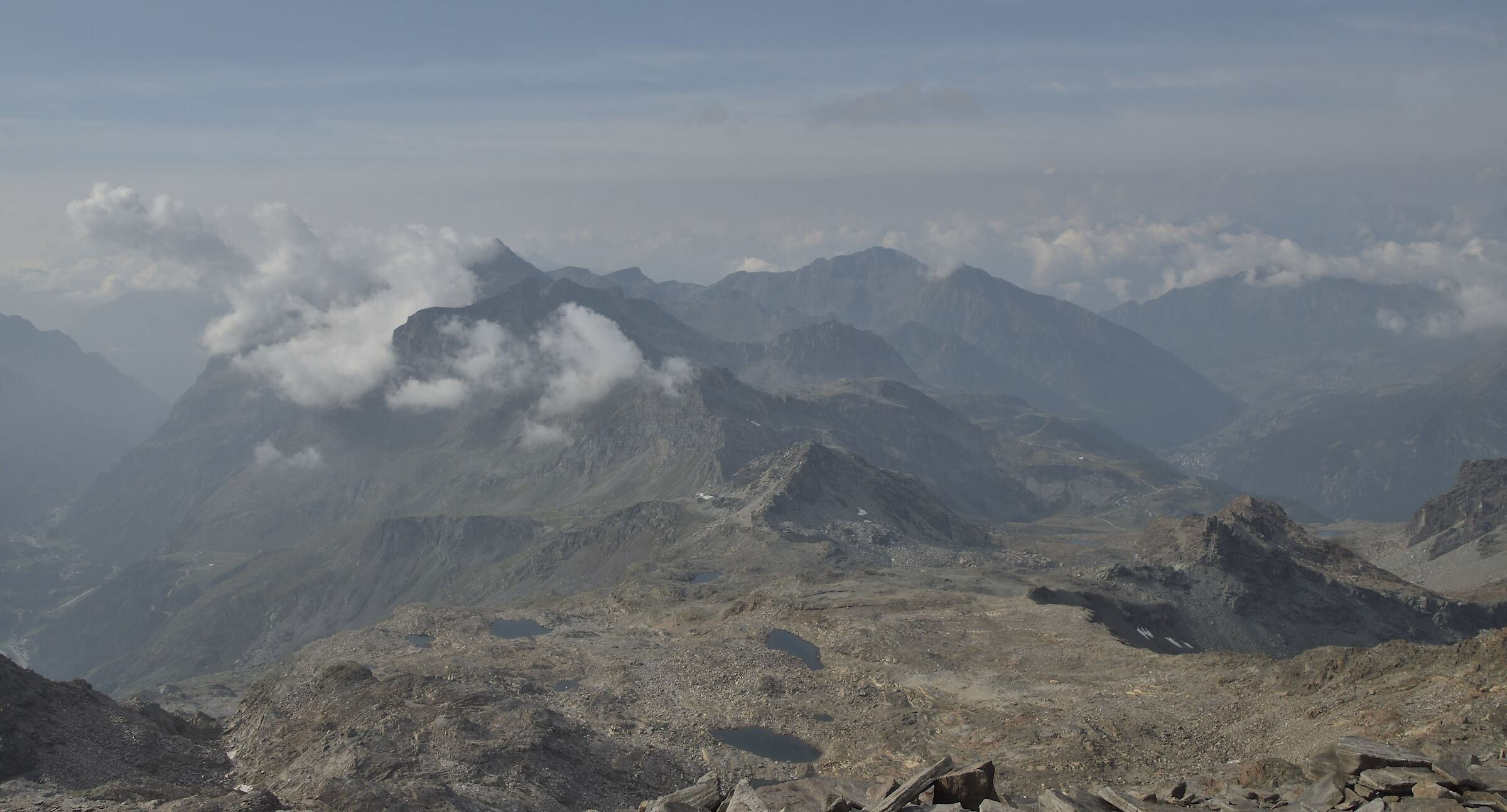 in basso si intravvede il punto di partenza con la