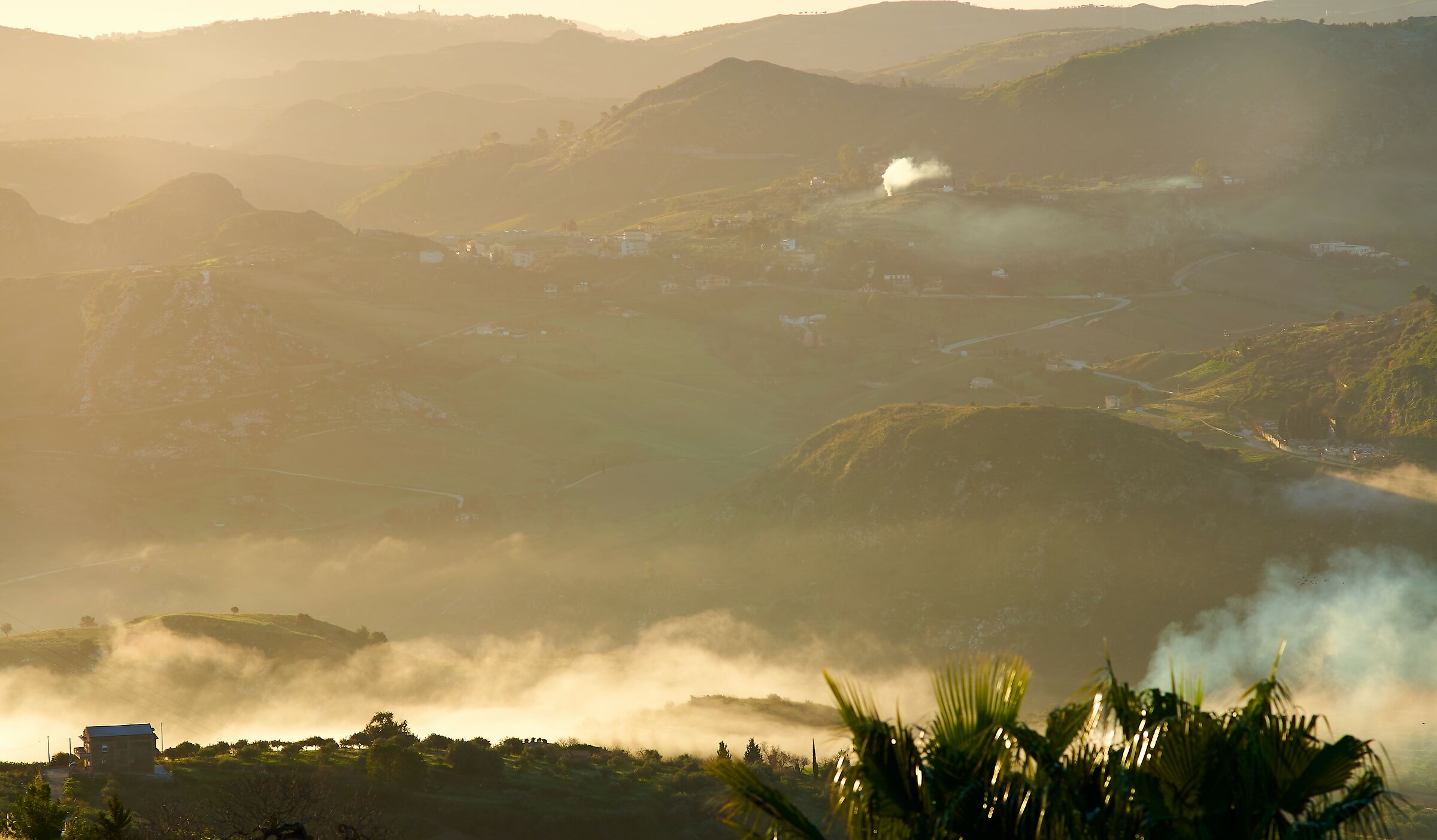 Sunrise over the Platani Valley