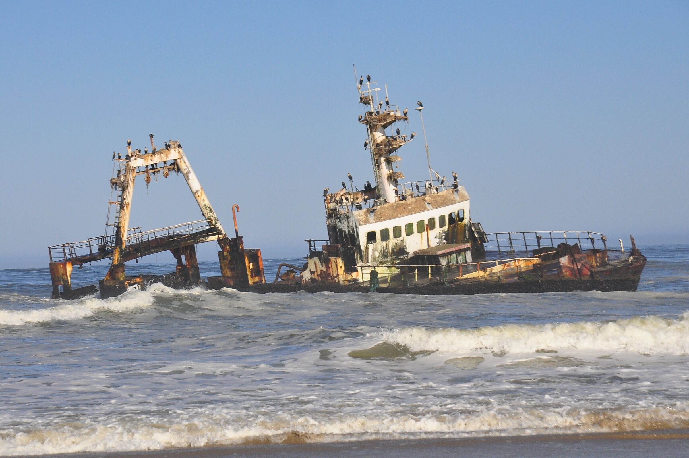 relitto lungo la skeleton coast