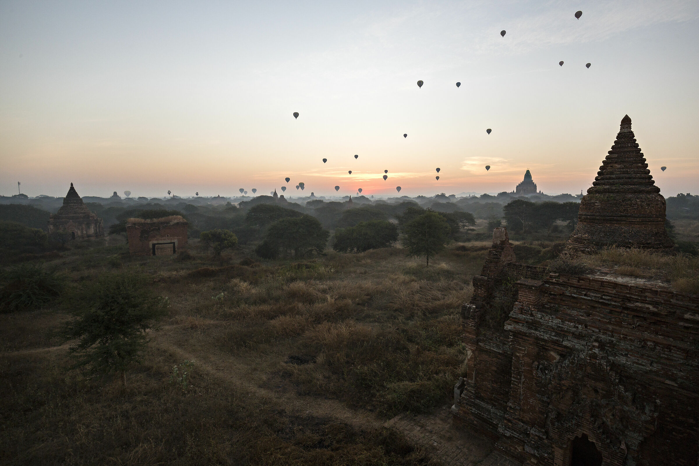 The sky of Bagan
