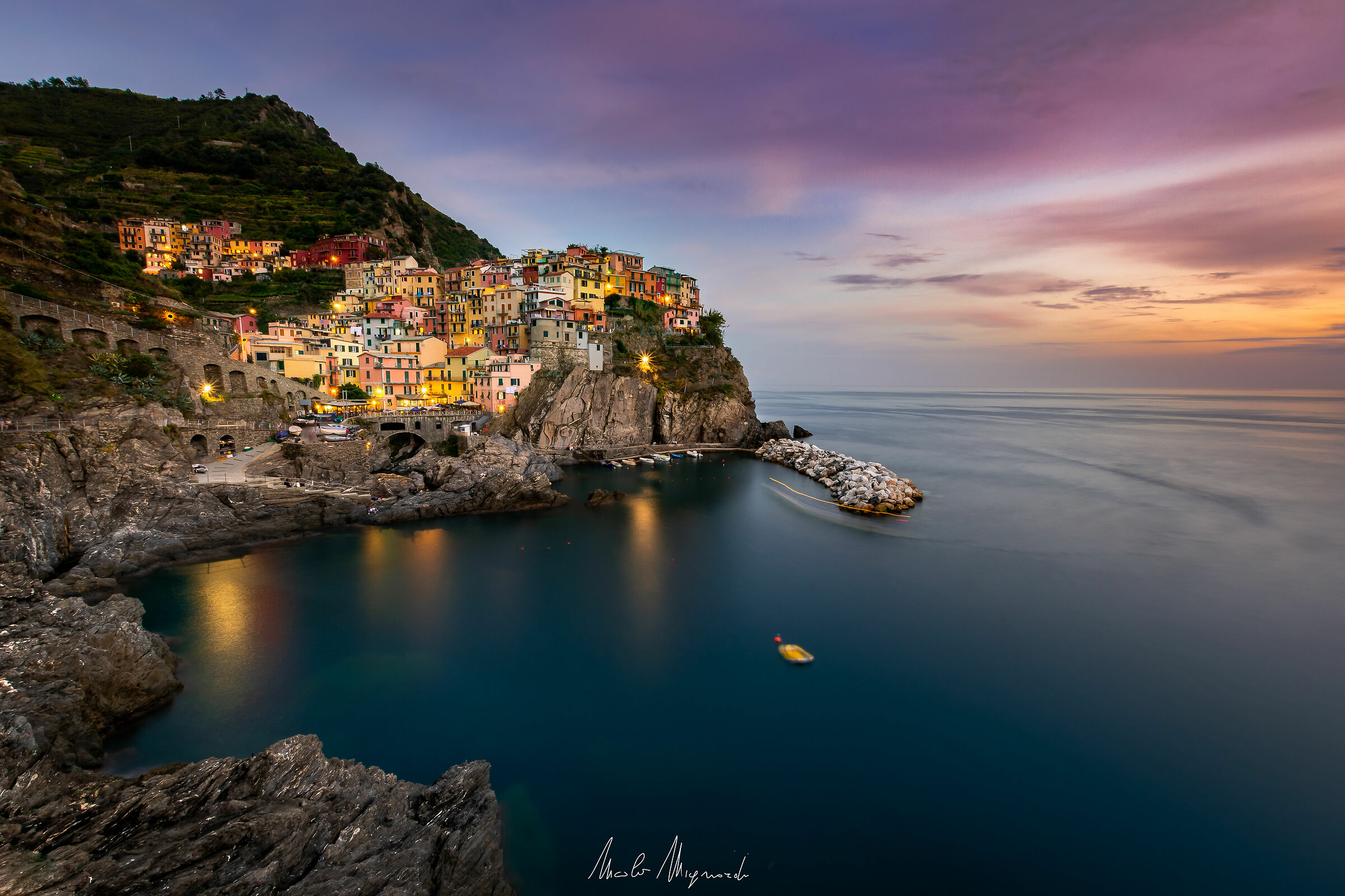 An early autumn sunset