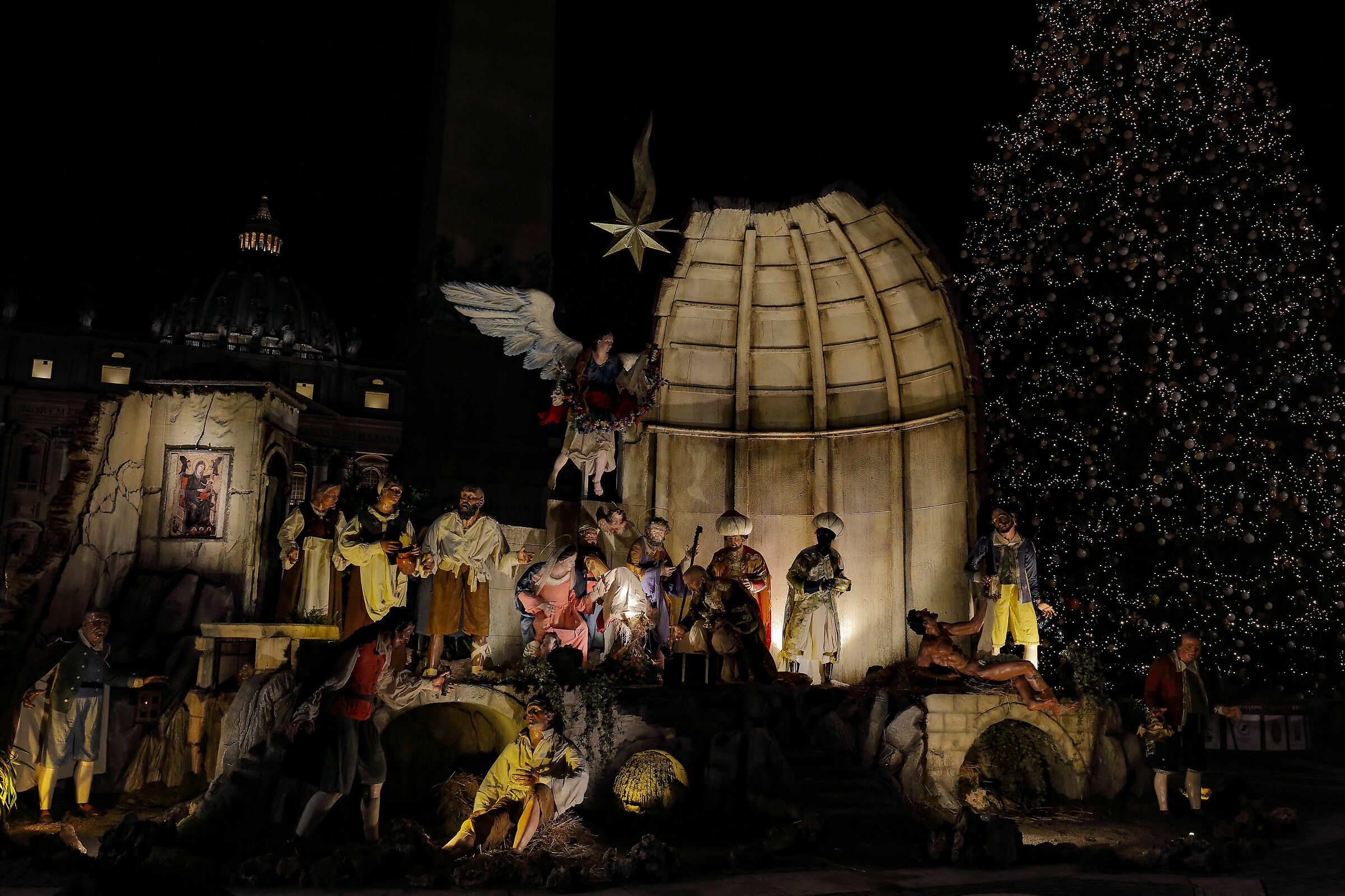 Presepe in Piazza San Pietro a Roma