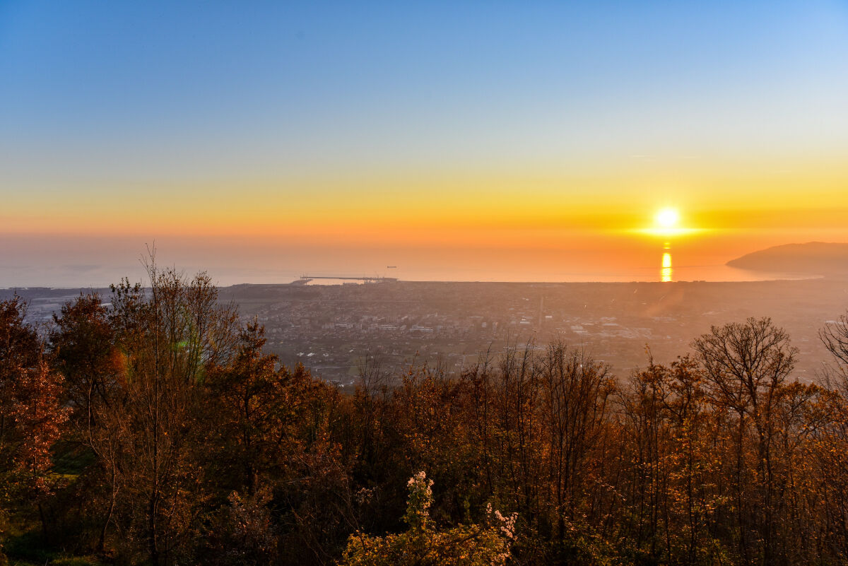 primo tramonto 2020 da Fonti Carrara