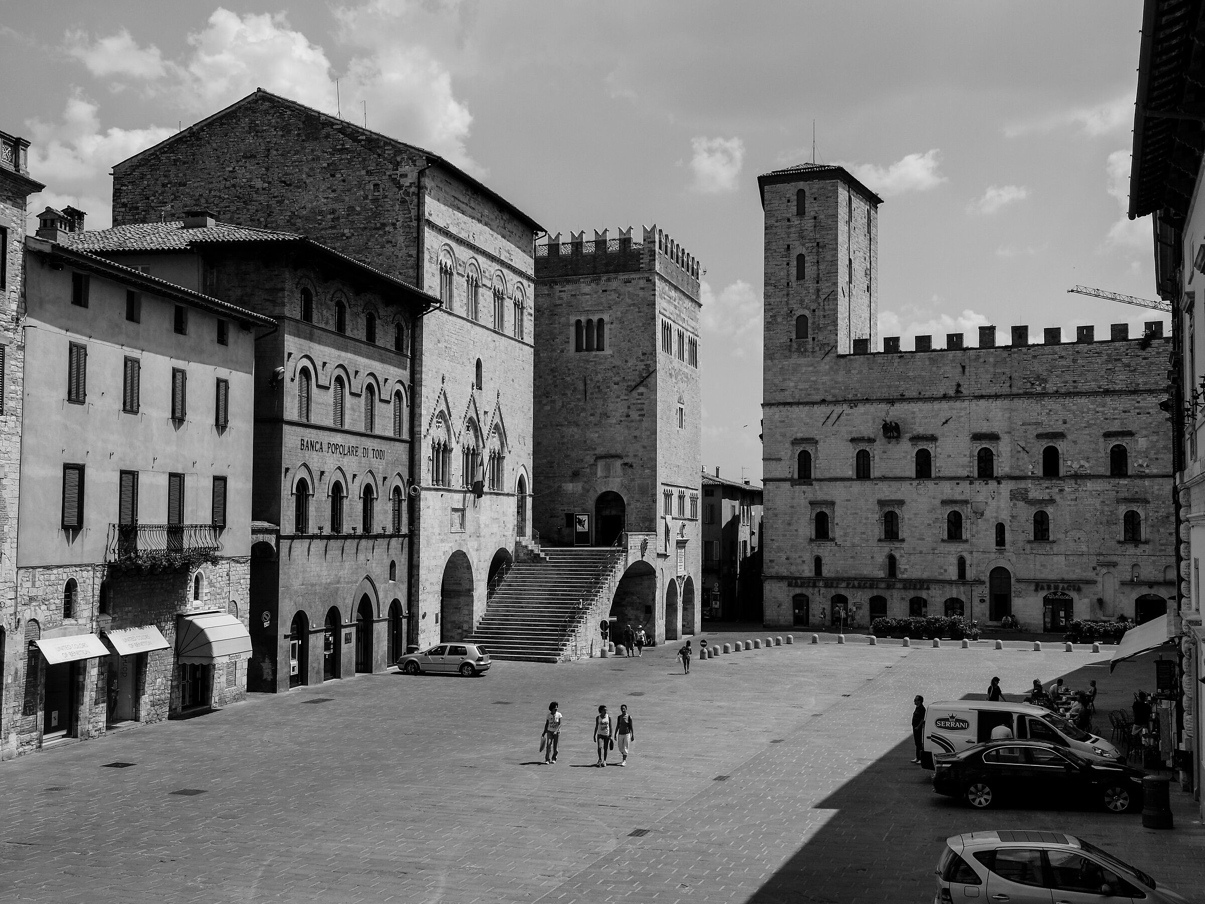 Family group in an exterior