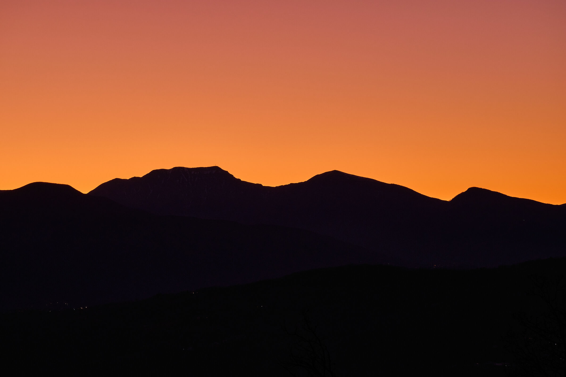 Orizzonte al tramonto