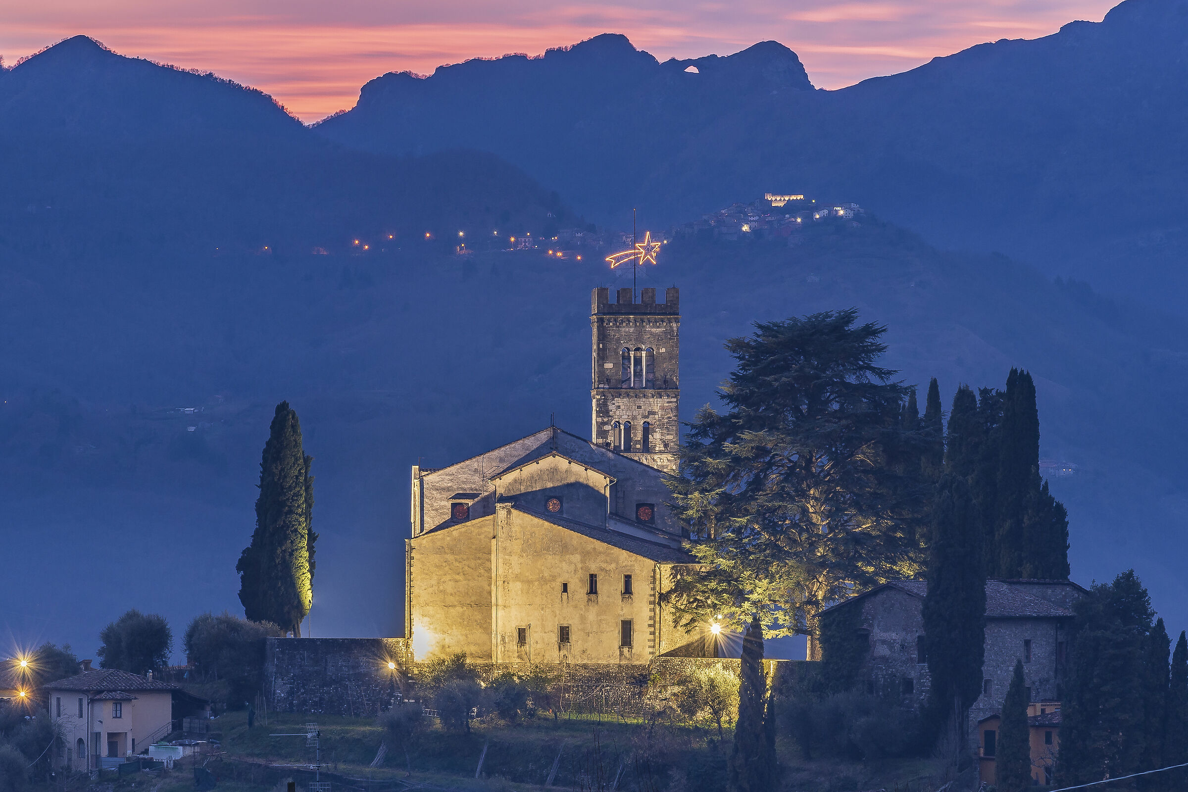 Blue Hour in Barga