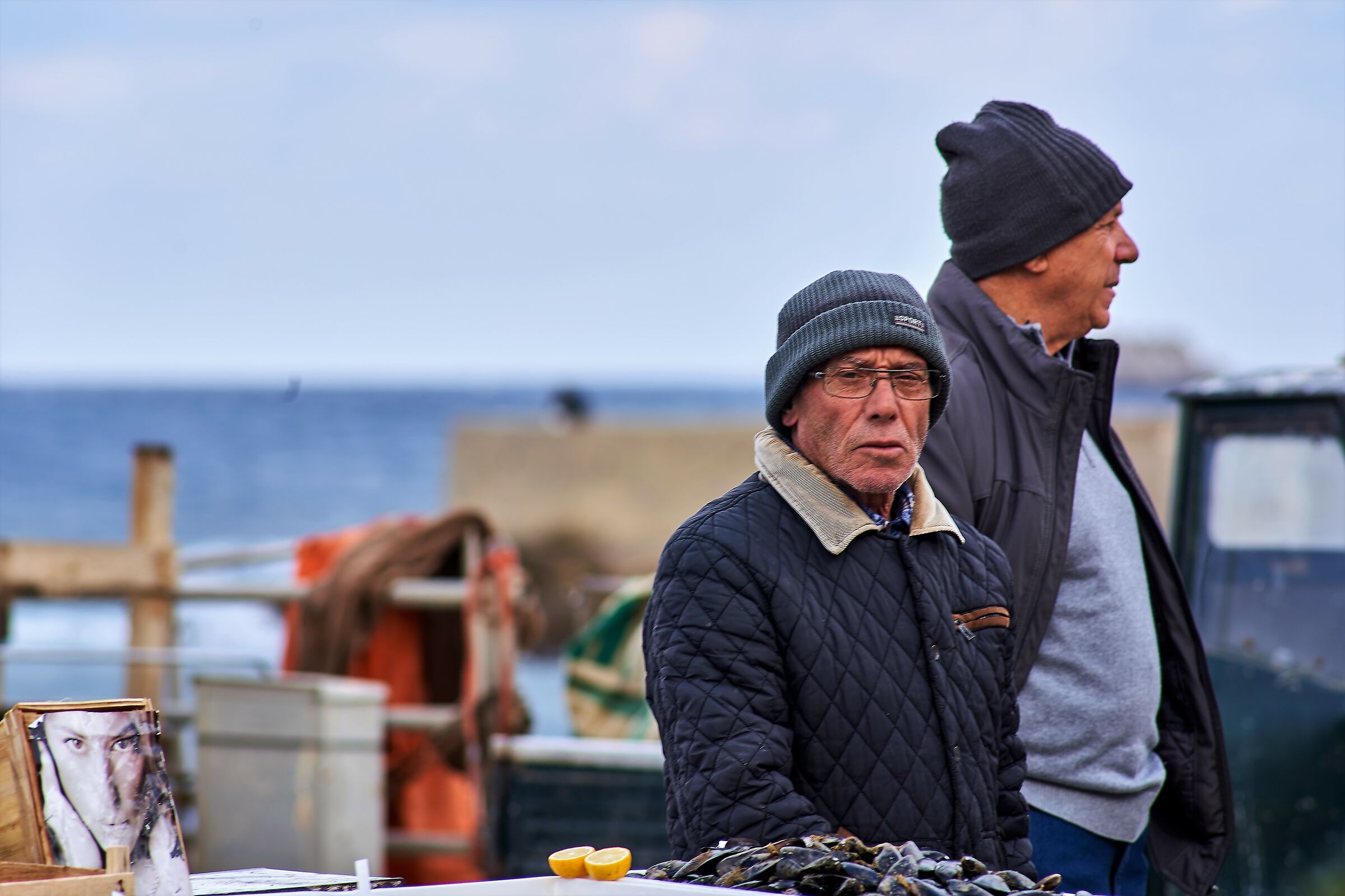 Aspra: mercatino del pesce