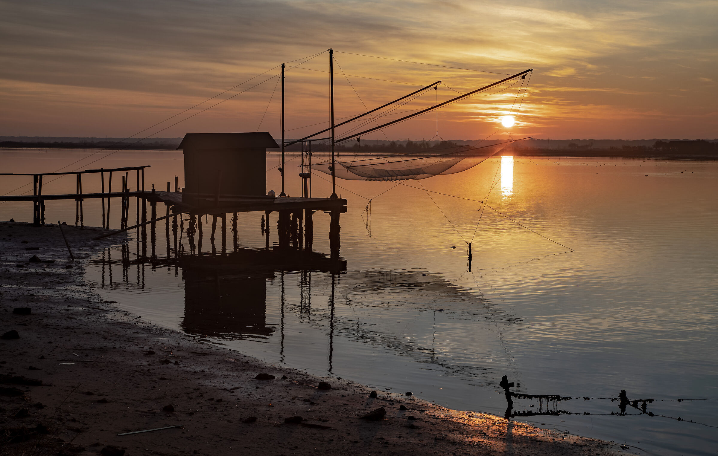 tramonto da pesca