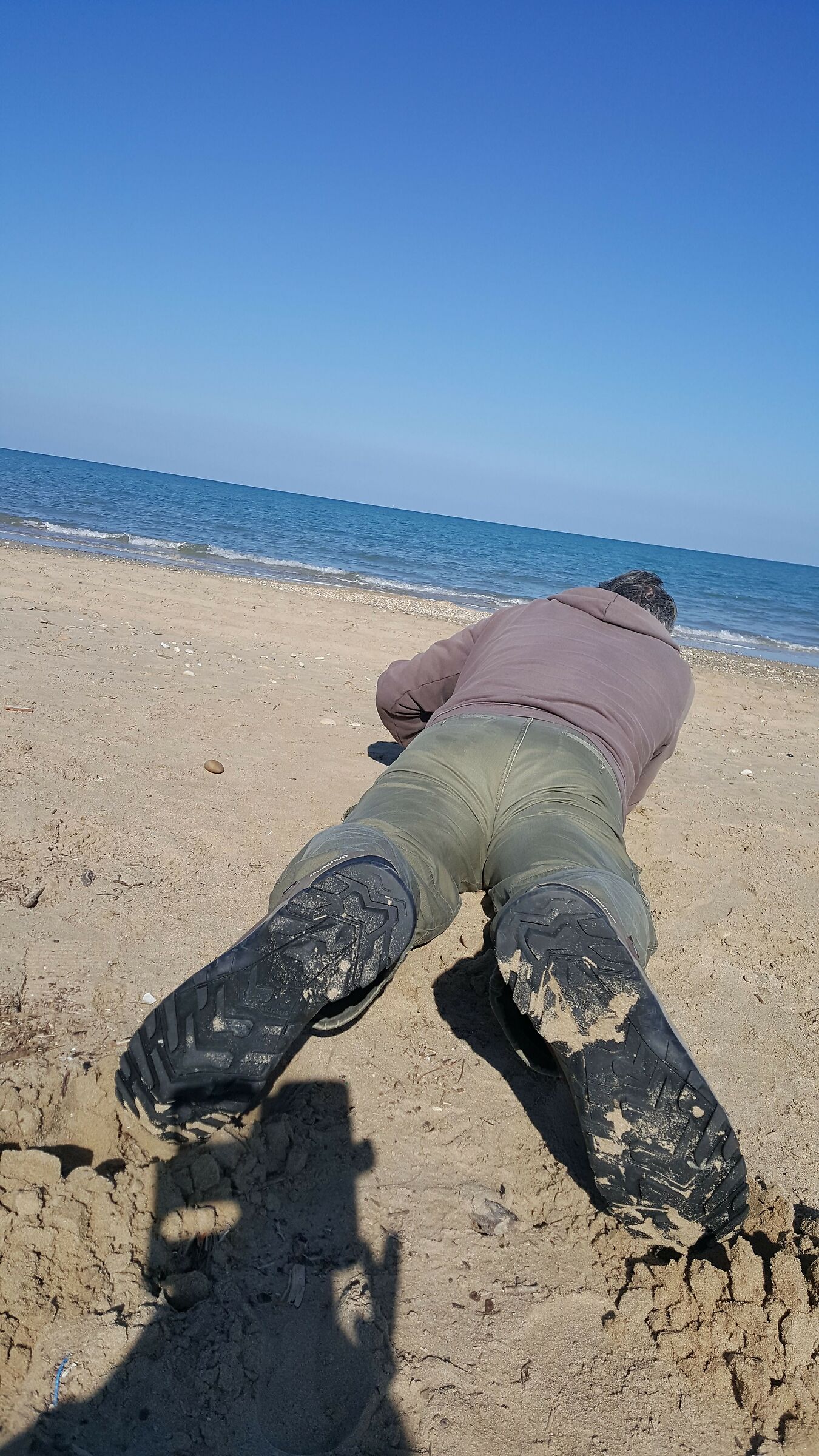 What you wouldn't do to photograph a brother