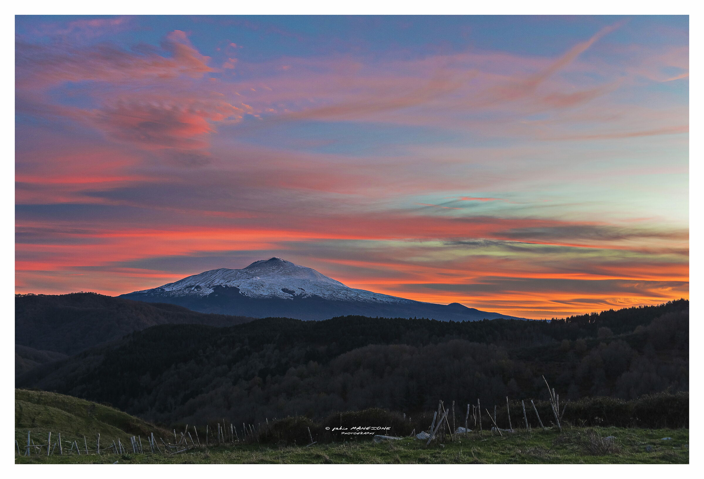 Etna in red