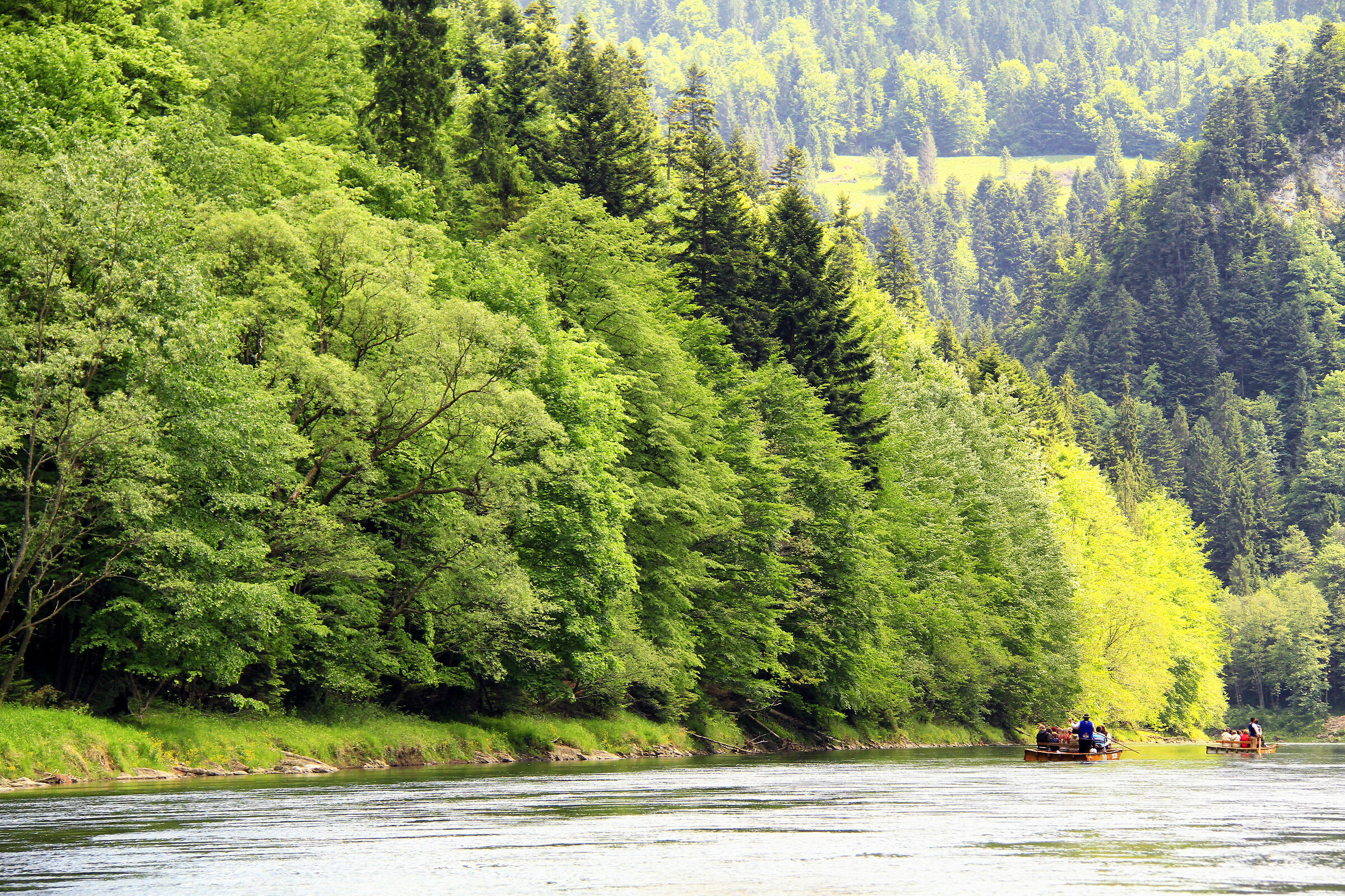 Crossing the Dunajec River