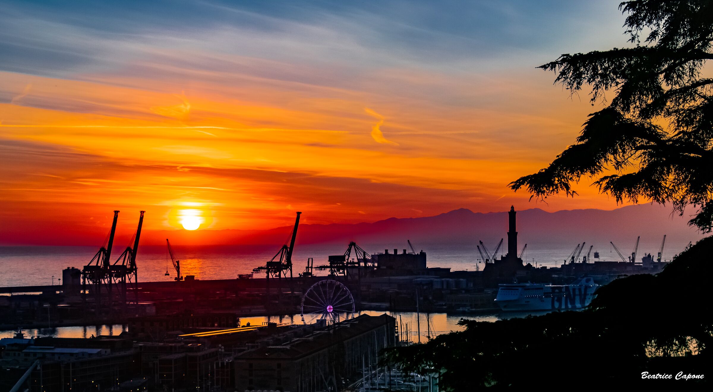 Genova - Tramonto da Castelletto