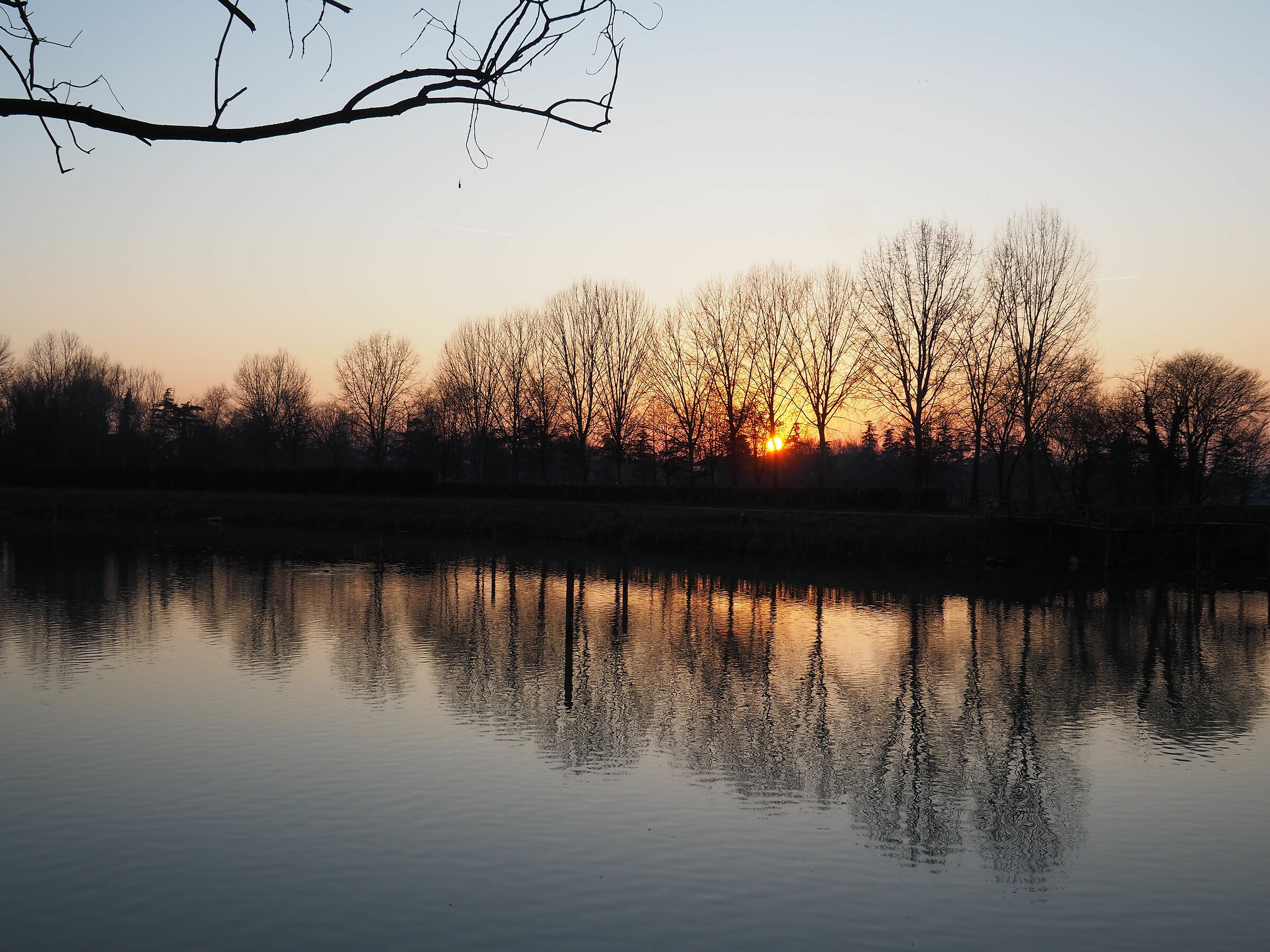 Sunset over the Sile
