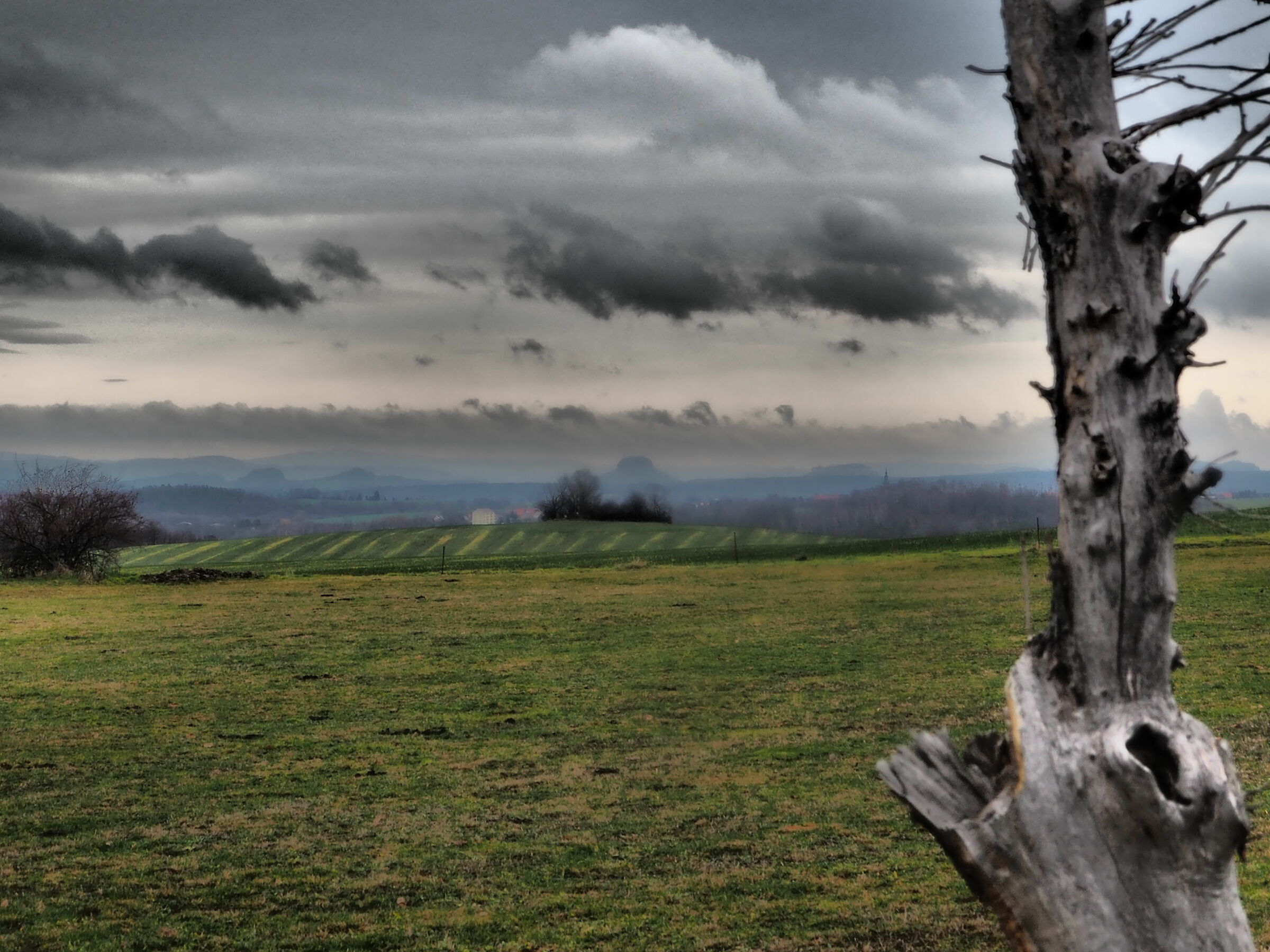 Panorama verso Königstein Sassonia