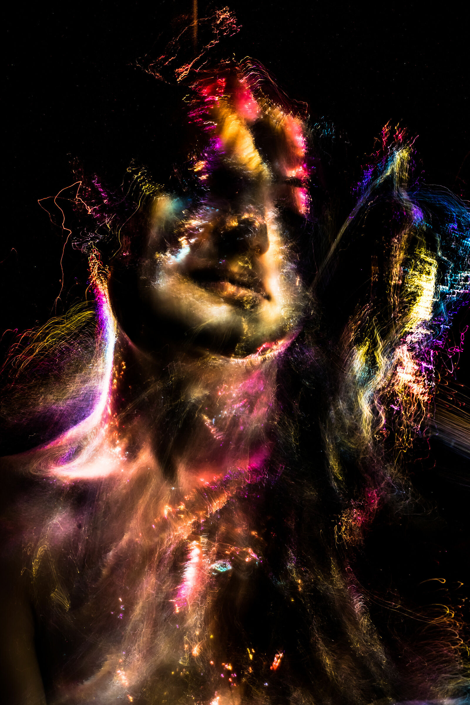 disassembling skin under the light