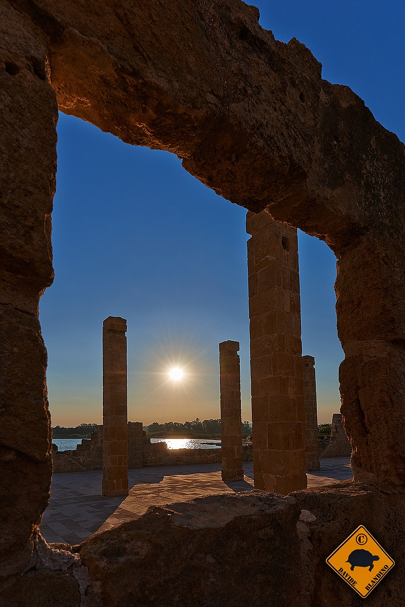 The sunset at the window