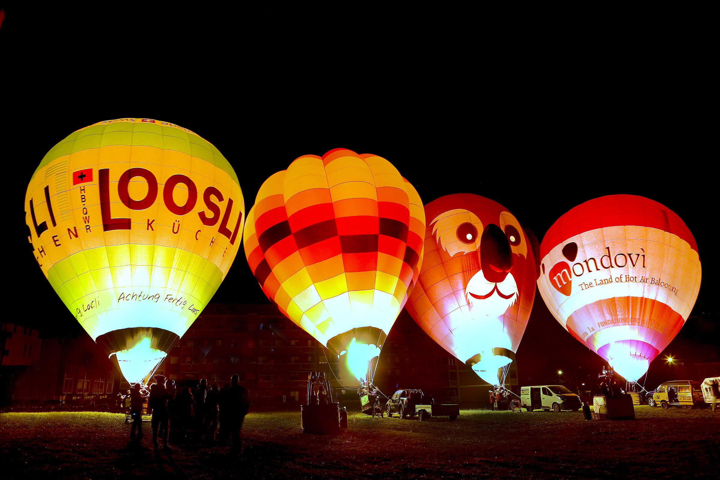 Night Glow 32nd Rally Balloons Mondovì