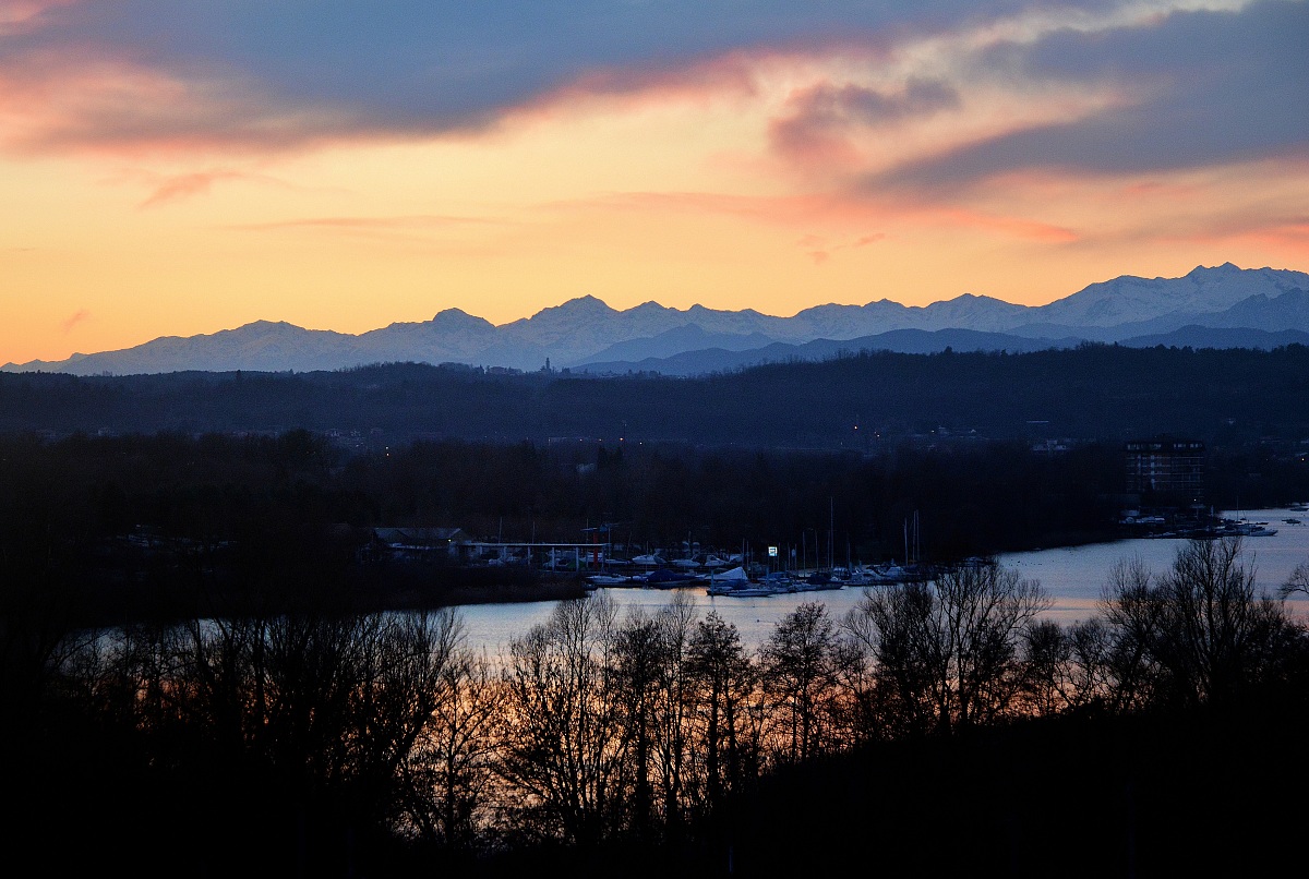 It is evening on the Ticino ...
