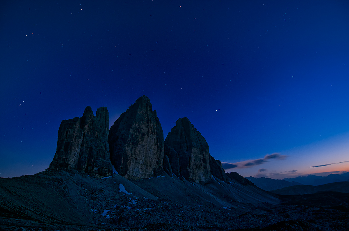 Notturno alle Tre Cime di Lavaredo