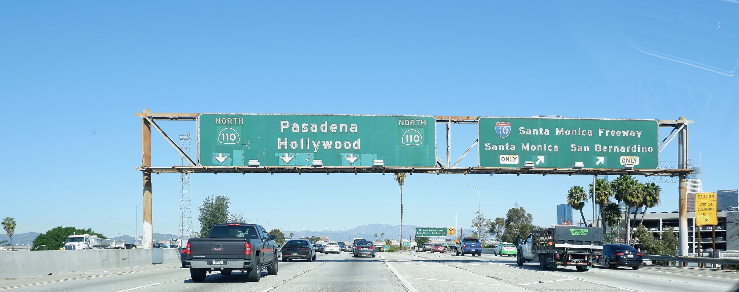 Interstate 110 northbound (Interstate 10 Junction)