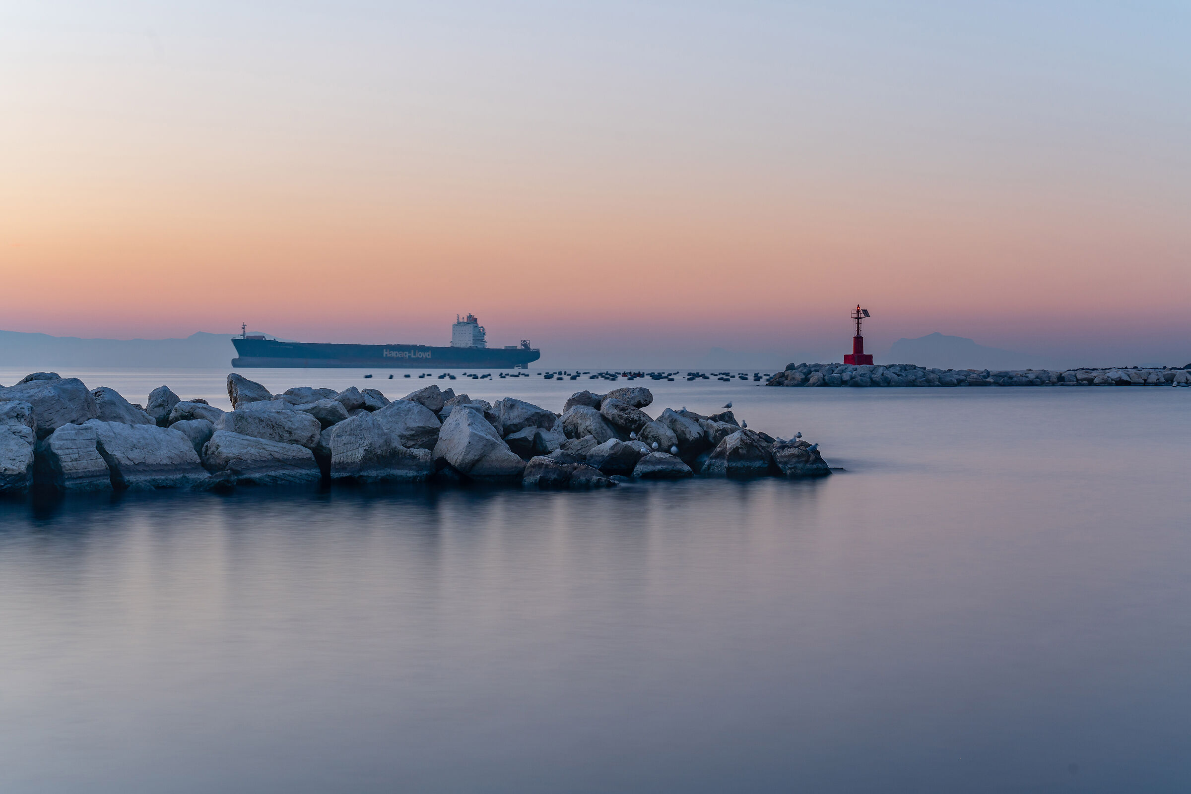 Sunrise and Haze on the Gulf of Naples