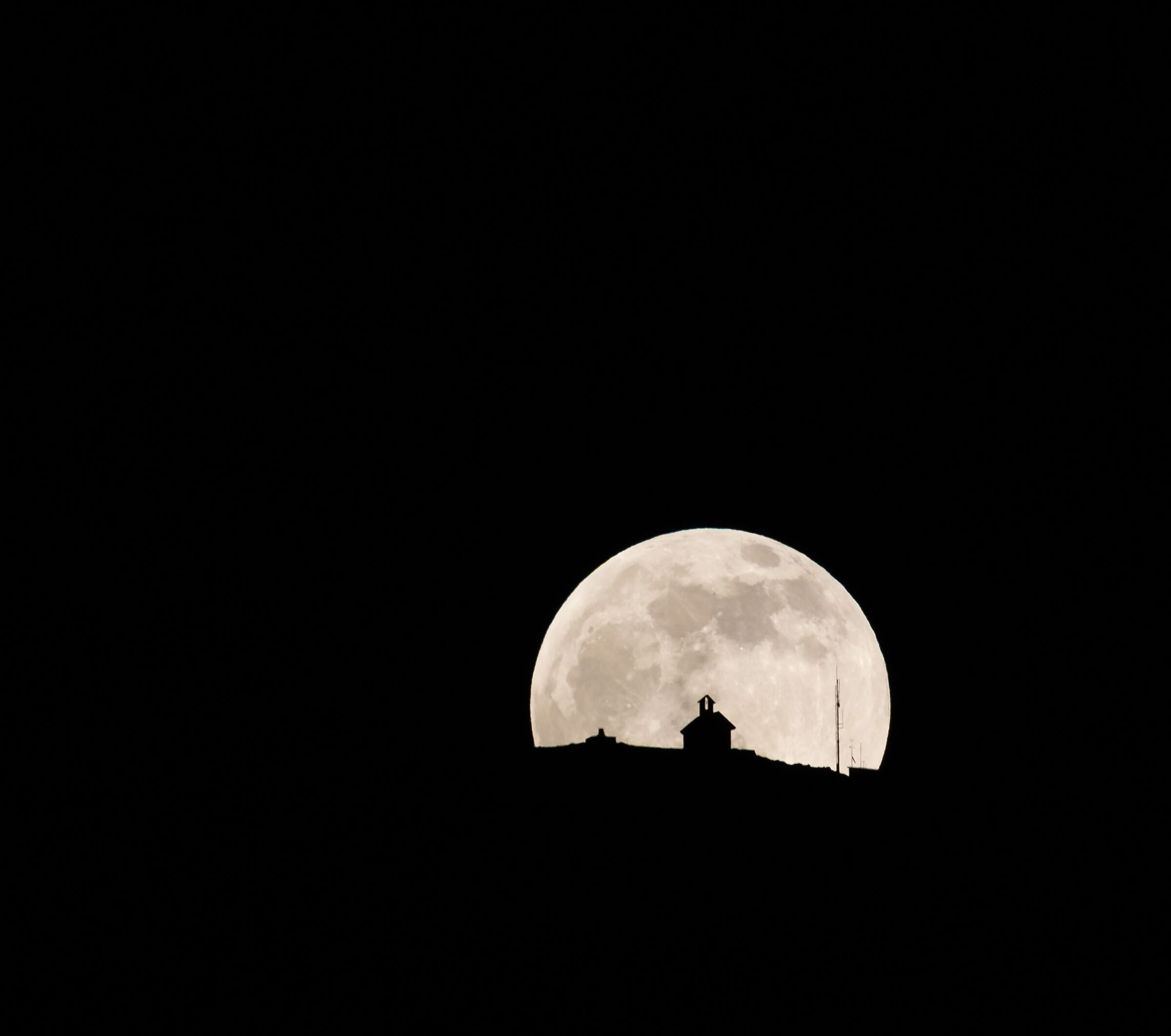 full moon on the Matajur