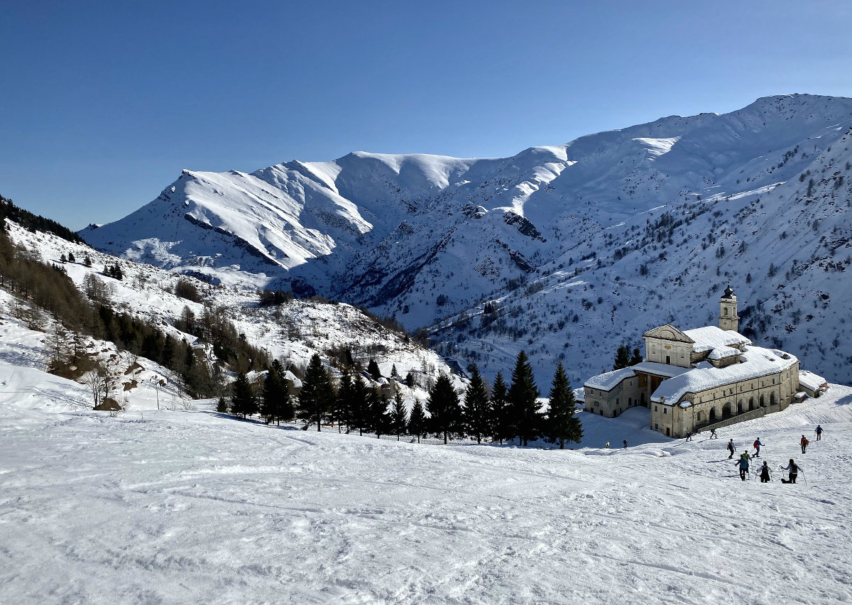Ciaspolando a Castelmagno