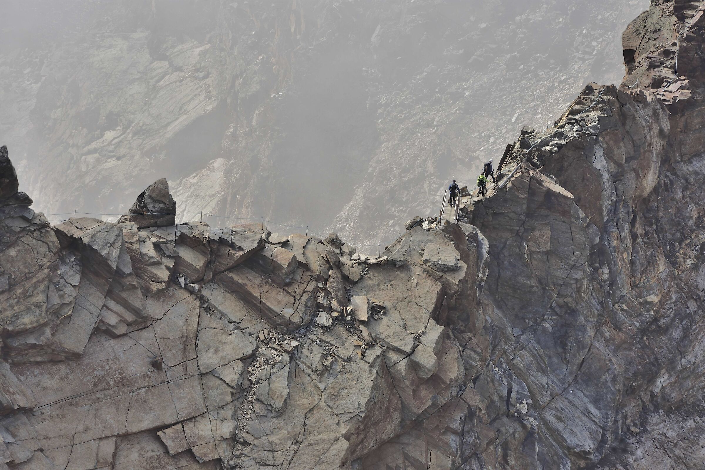 we are now at the top hill where the refuge is placed