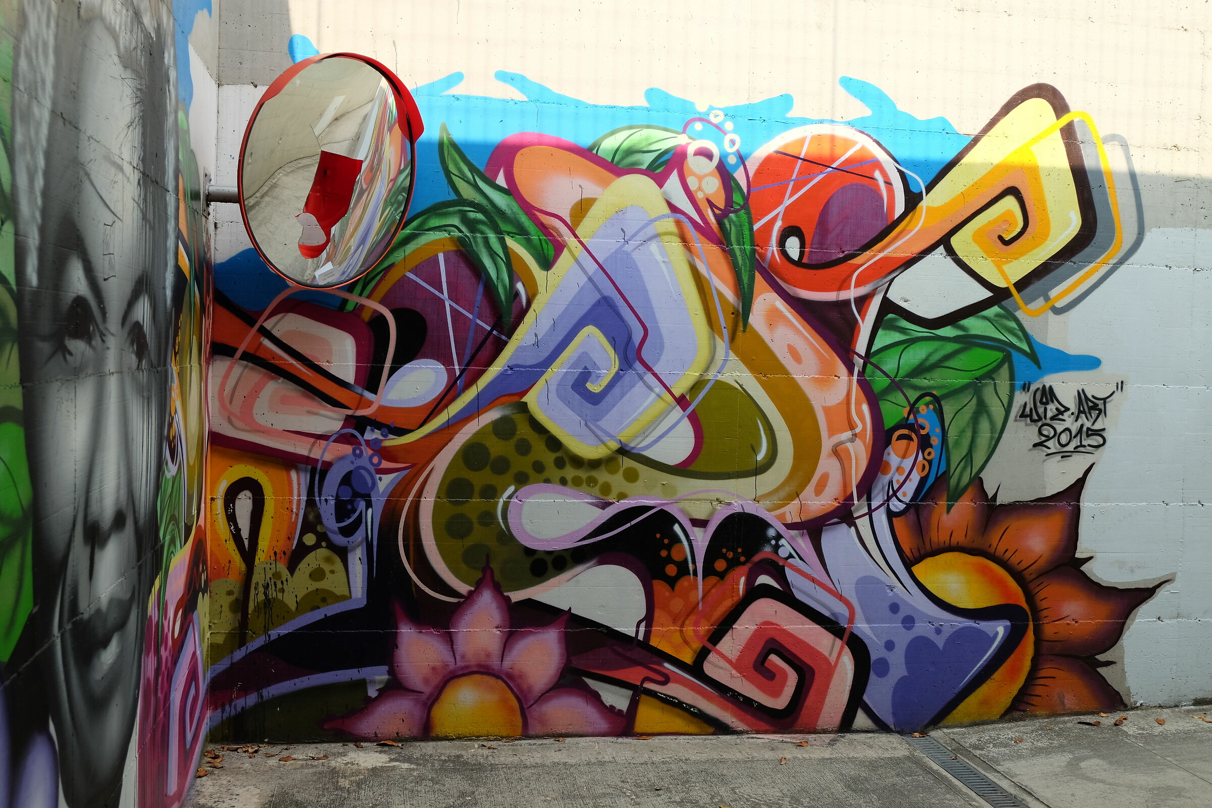 Splashes of color