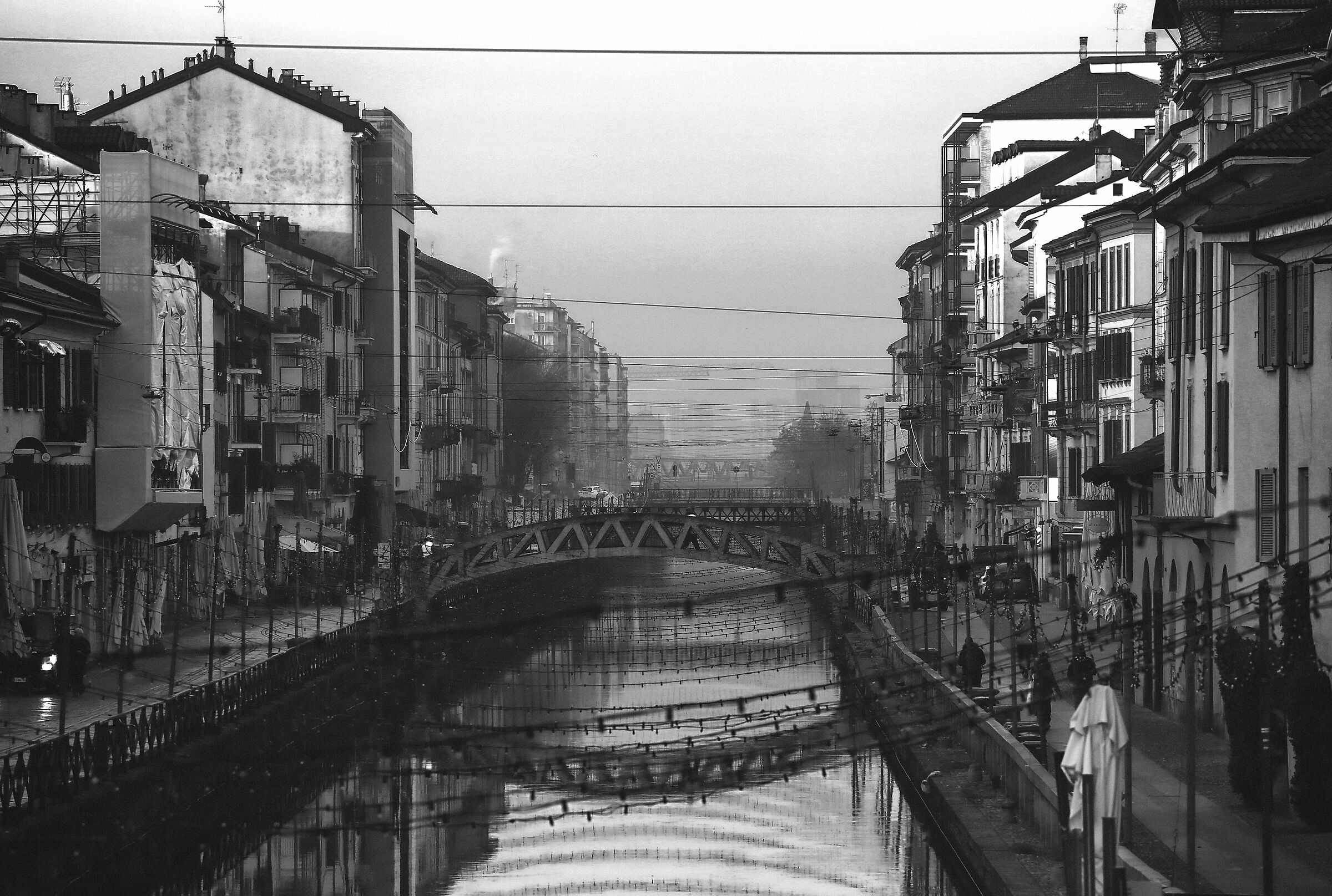 Alzaia Naviglio Grande.Milano, Gennaio 2020.