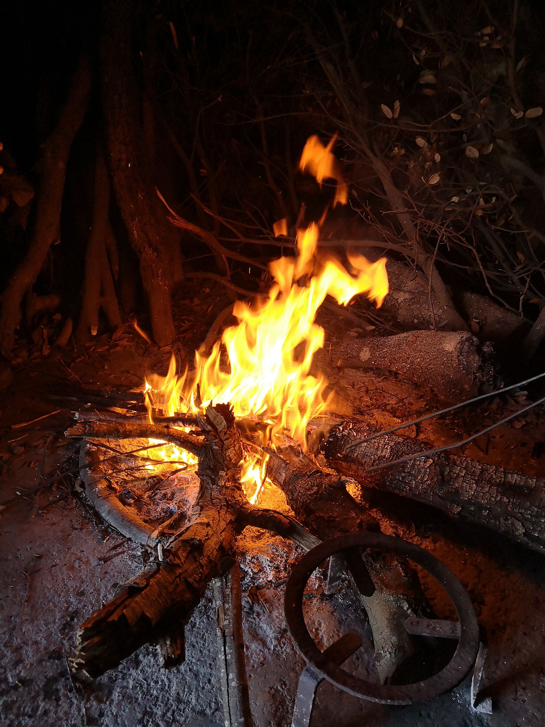 The fire... Created by man