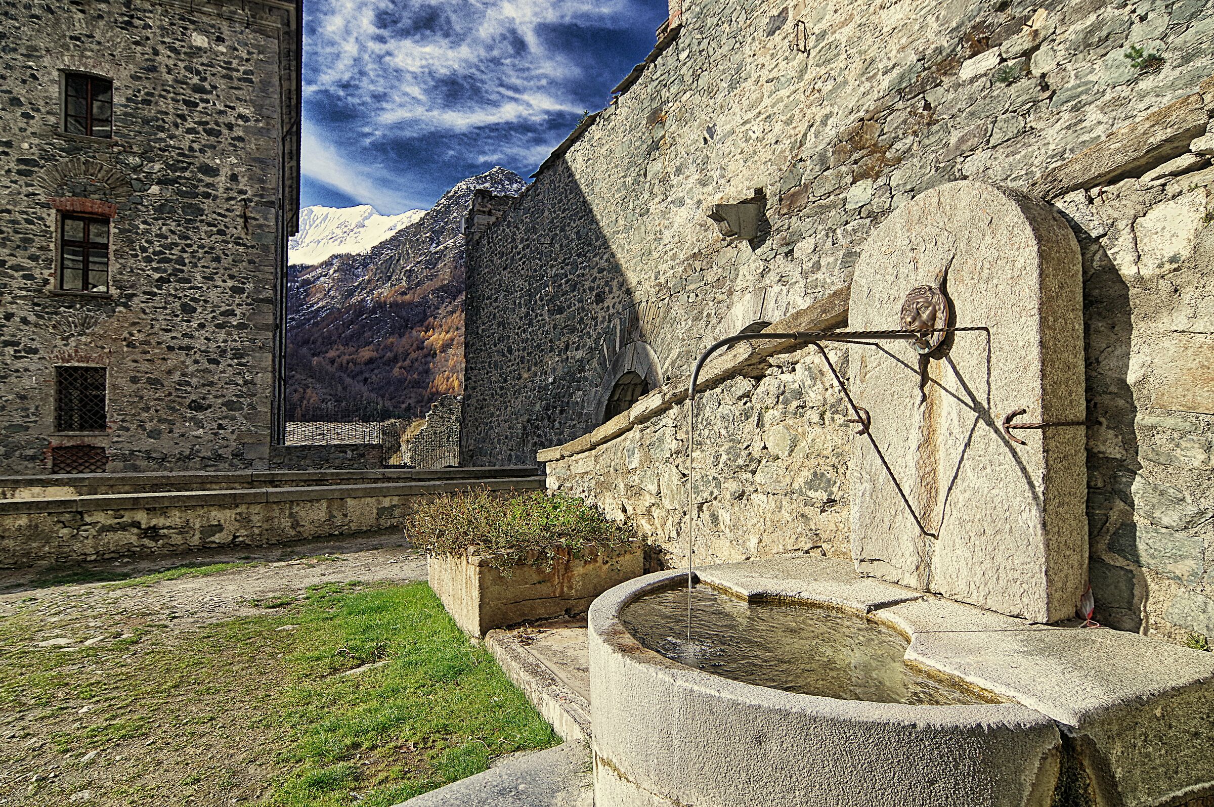 Forte di Fenestrelle: il cortile