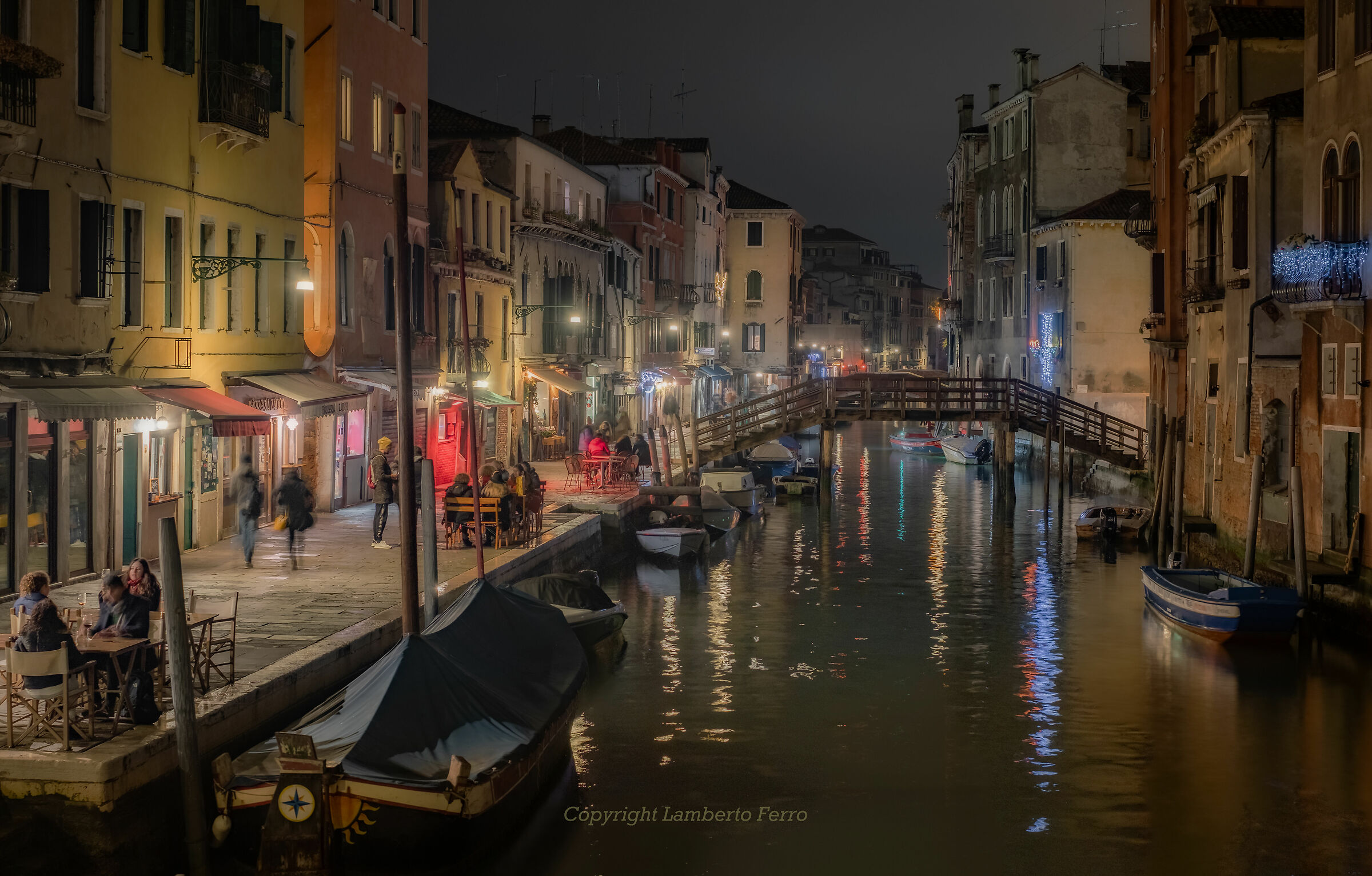 di sera a Venezia