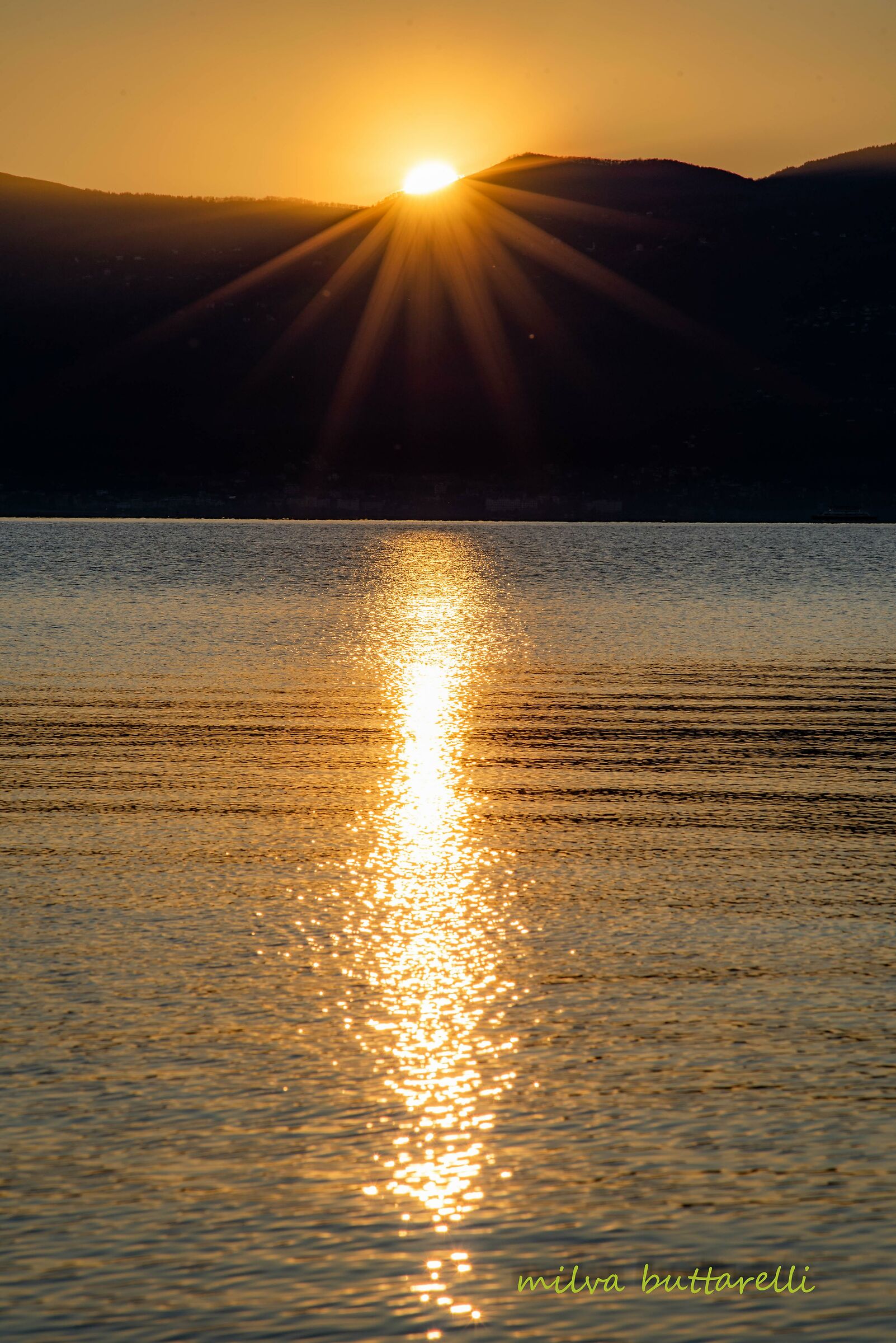 Sunset over the greater lake