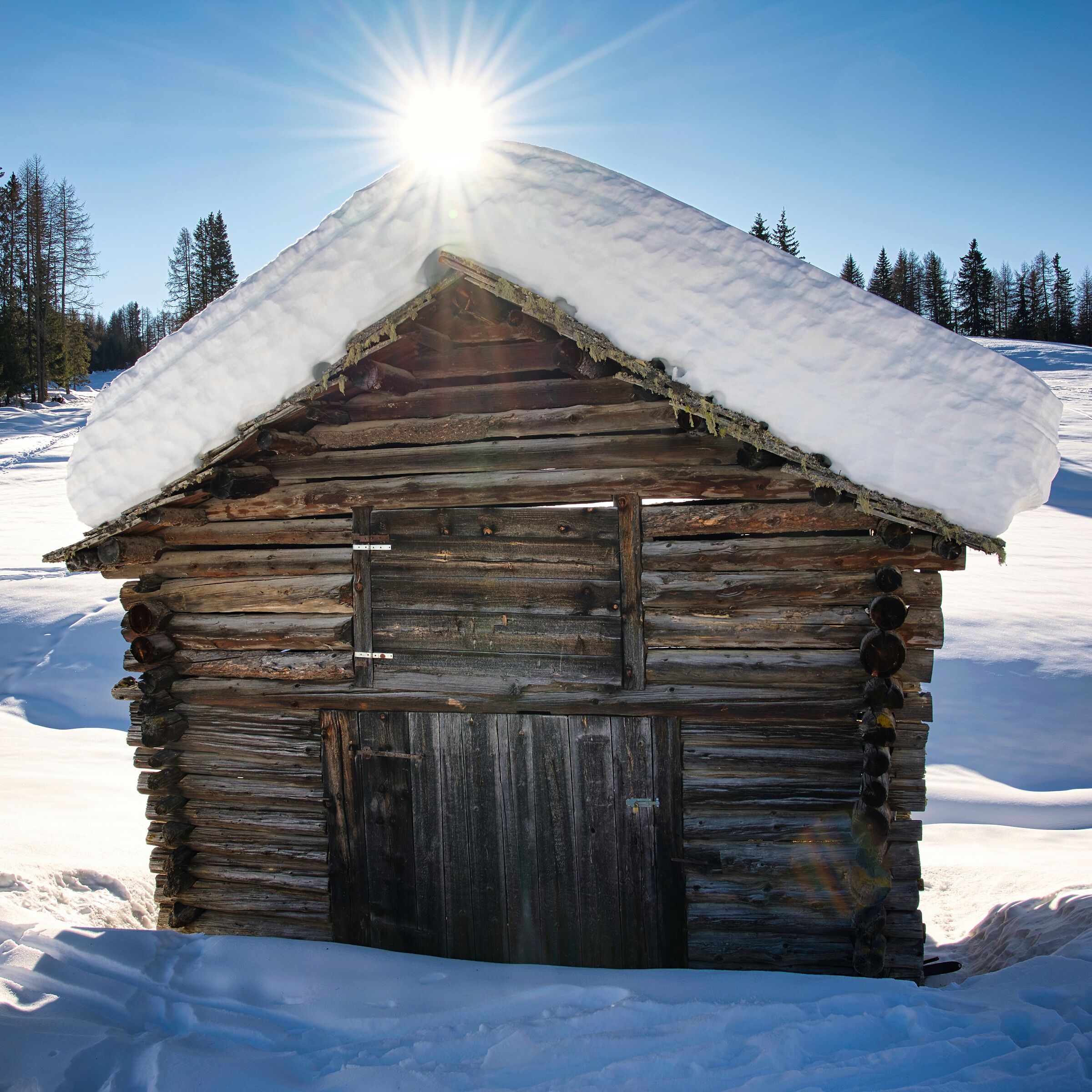 The Cottage in the meadows of the Armentara Alta Badia