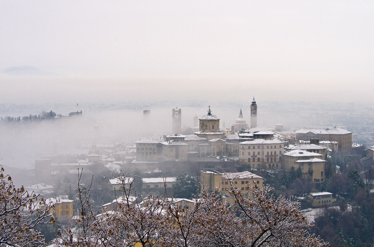 The landscape with snow
