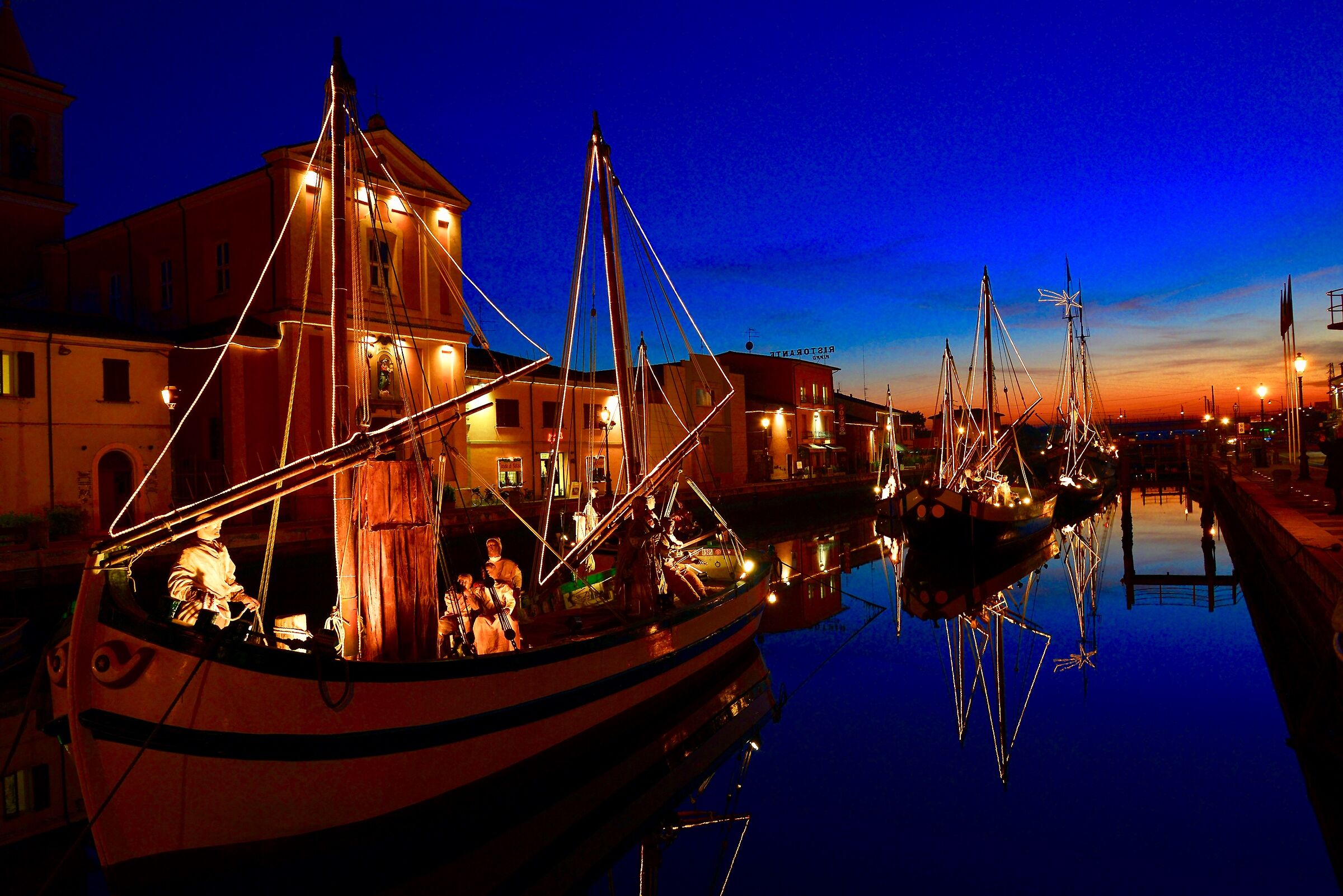 Marine nativity scene