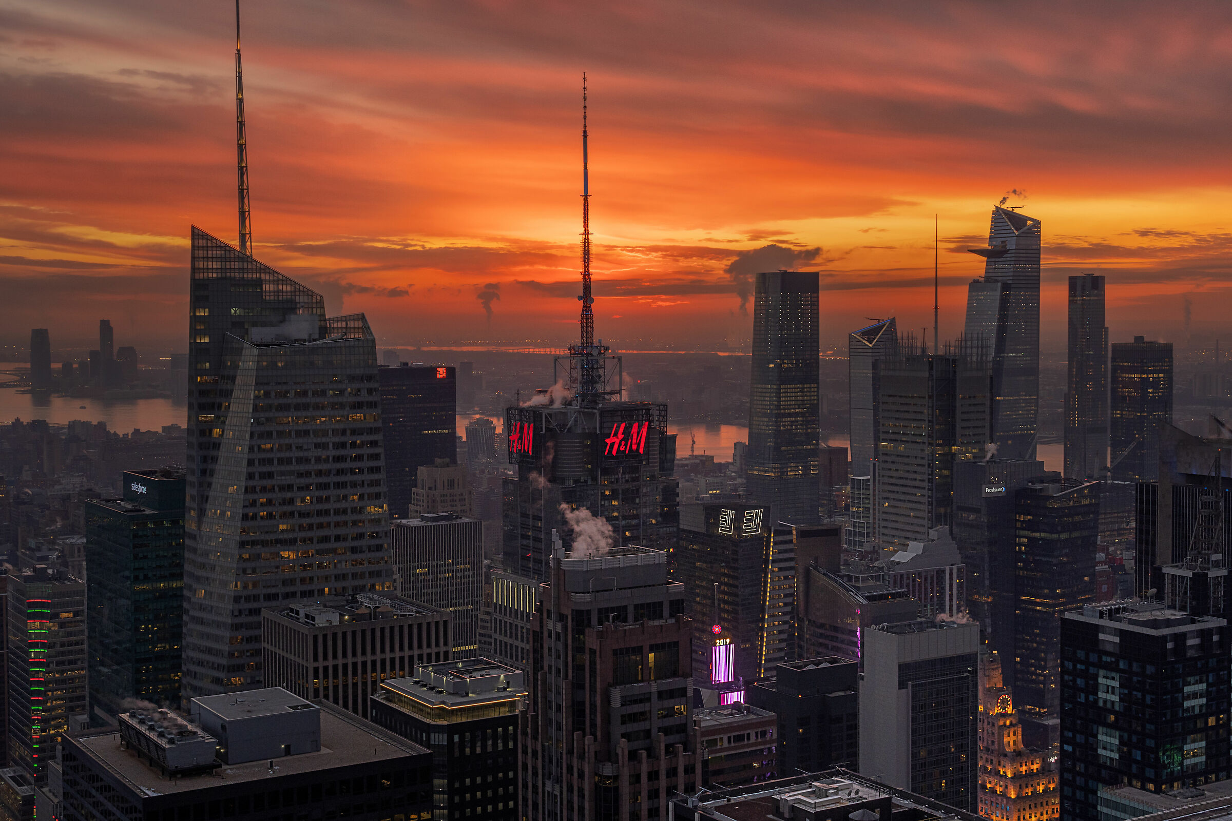 Sunset over NYC