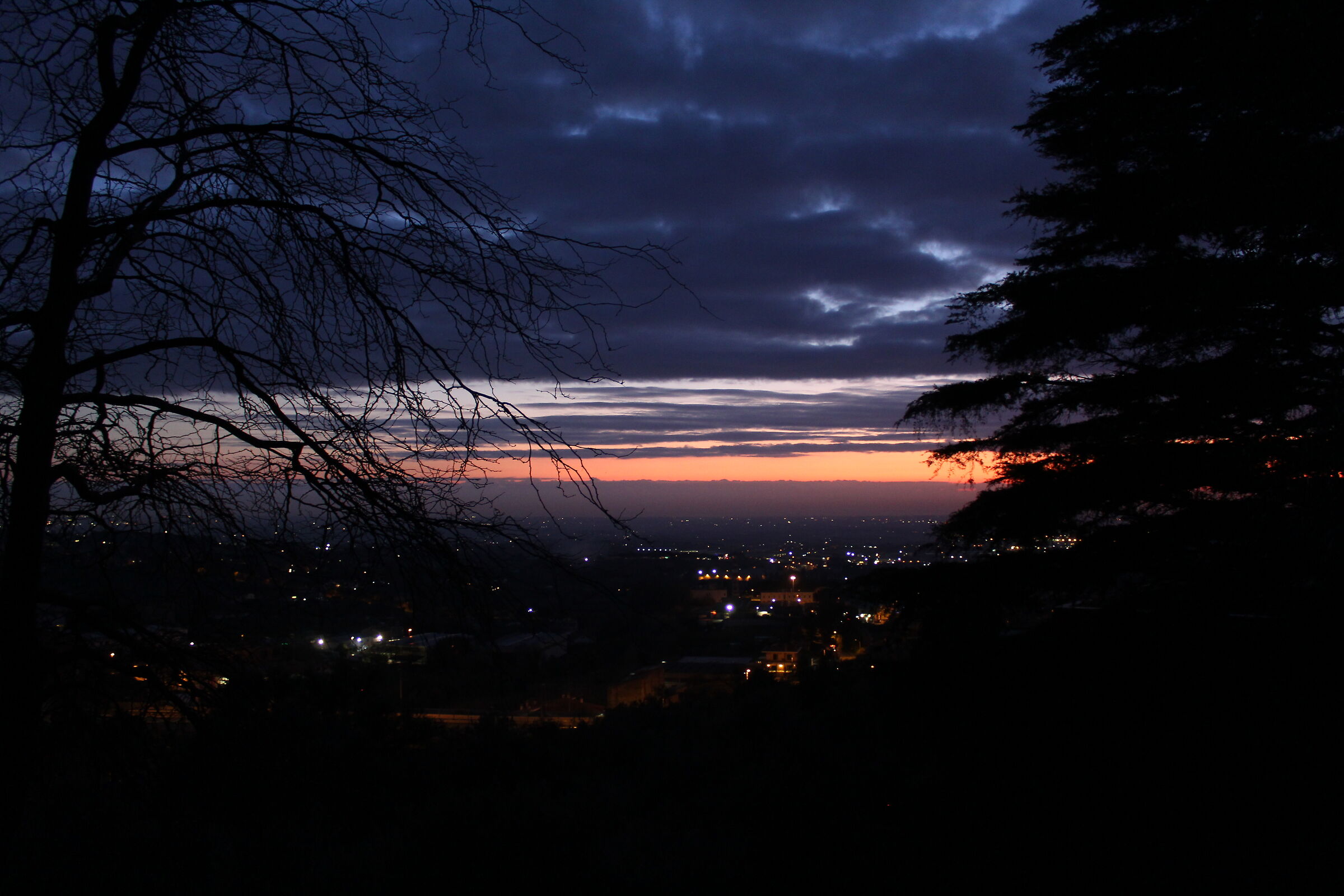 Winter sunset in Albano L.