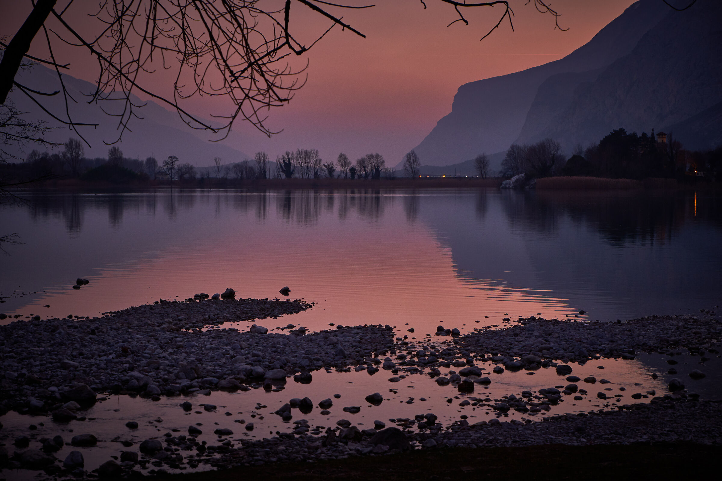 Sunset at Lake Toblino