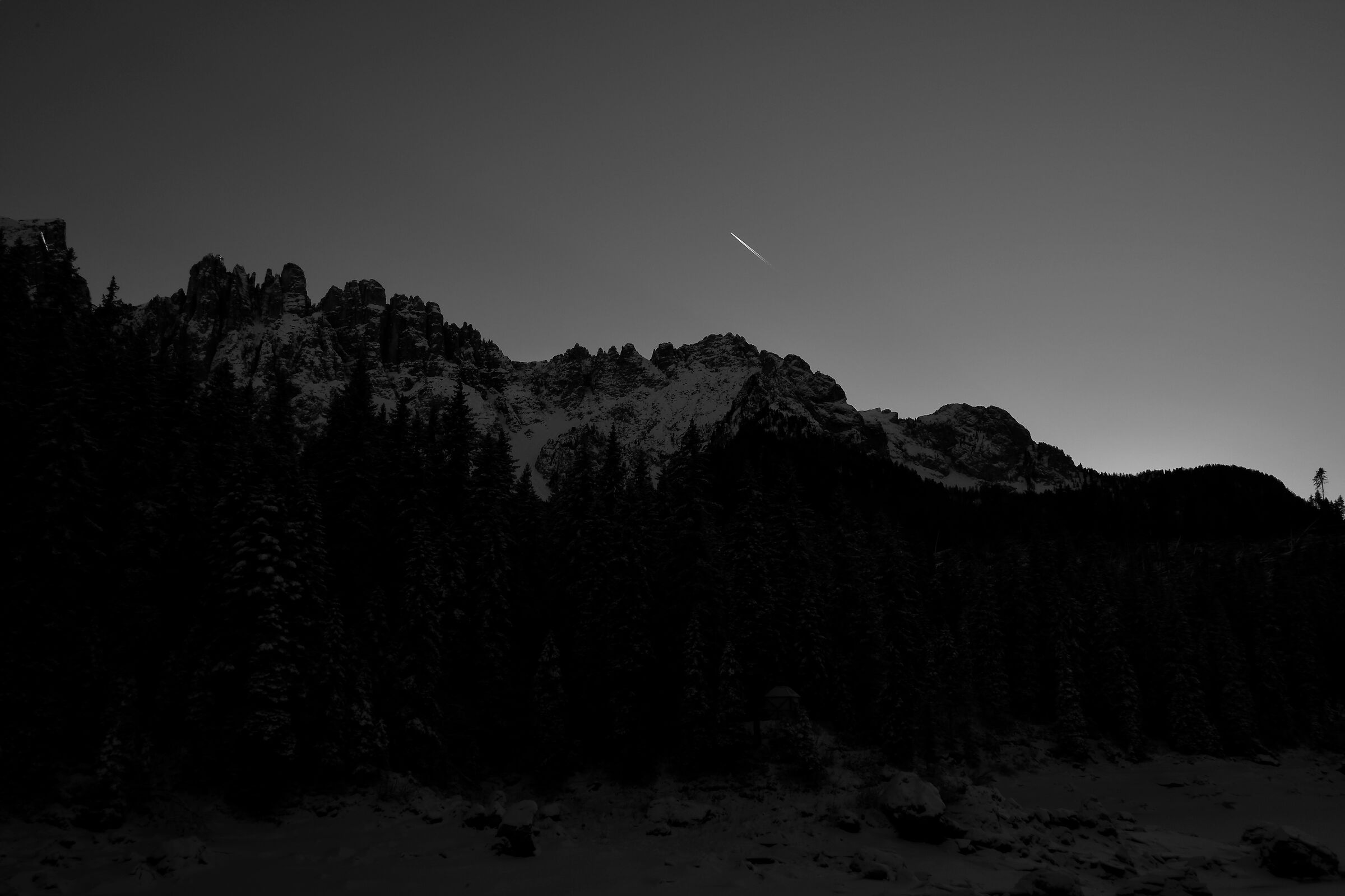 Lake caress at sunset