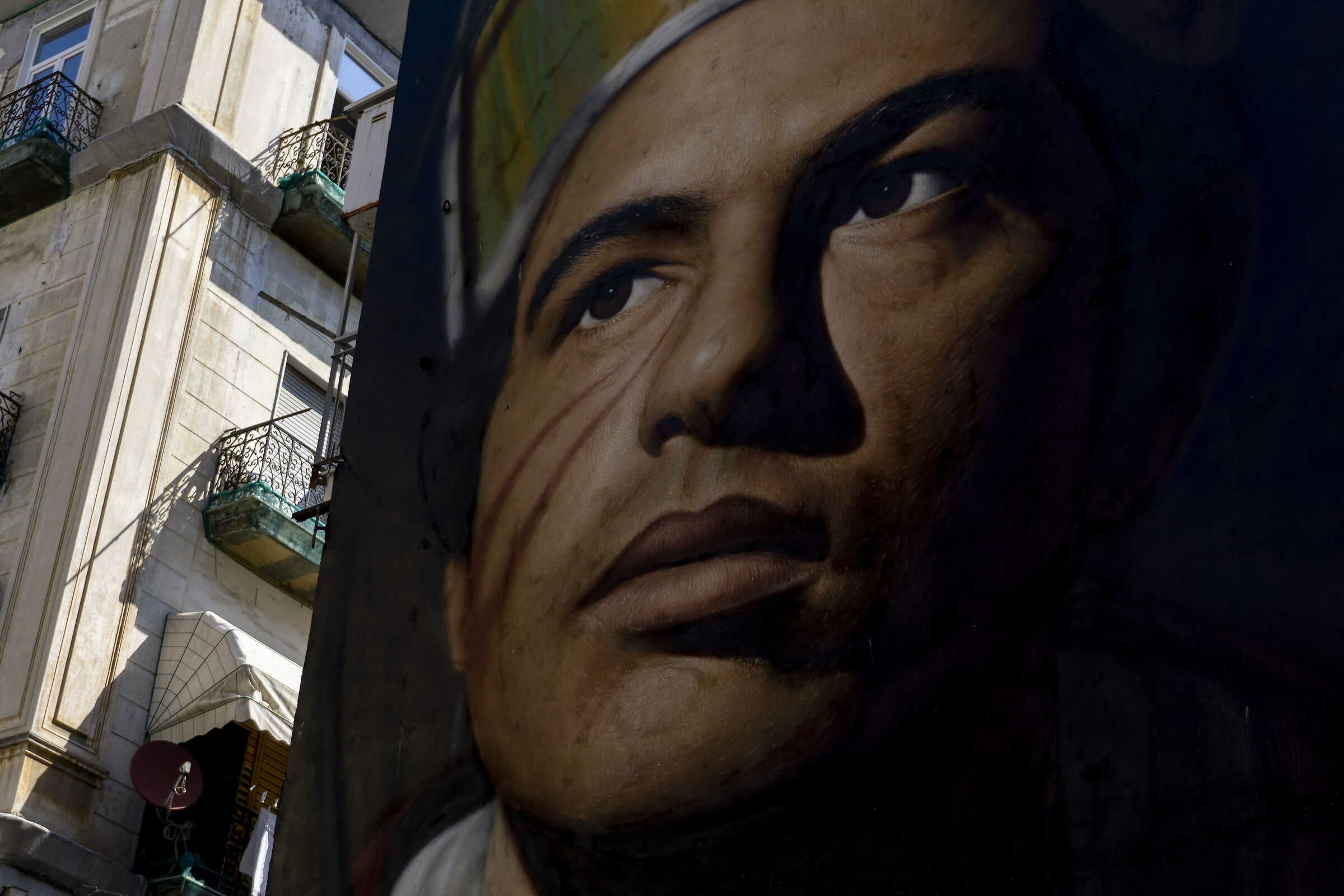 St. George worker, mural by Jorit