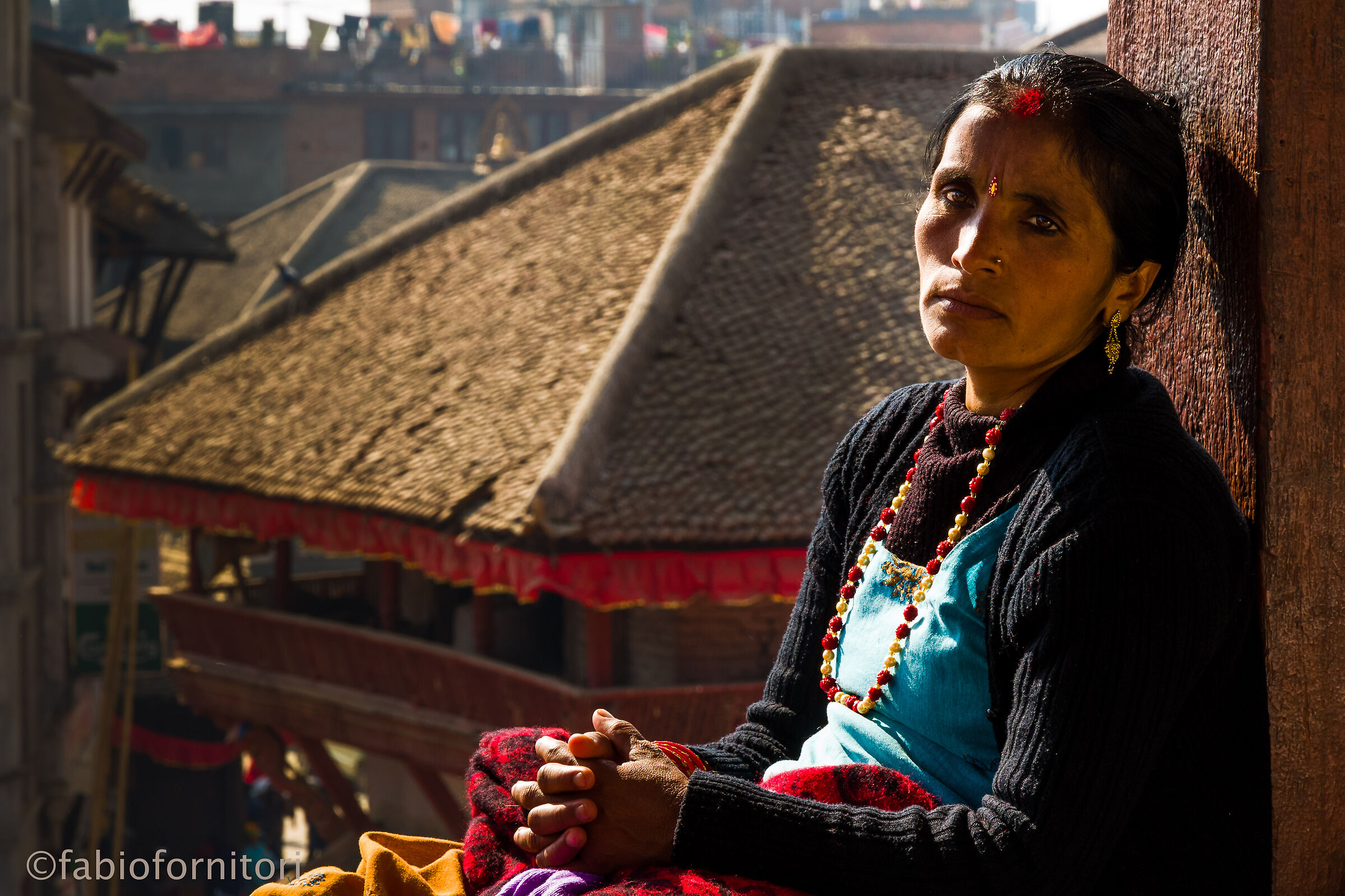 Kathmandu , Durbar Square woman , Nepal 2010
