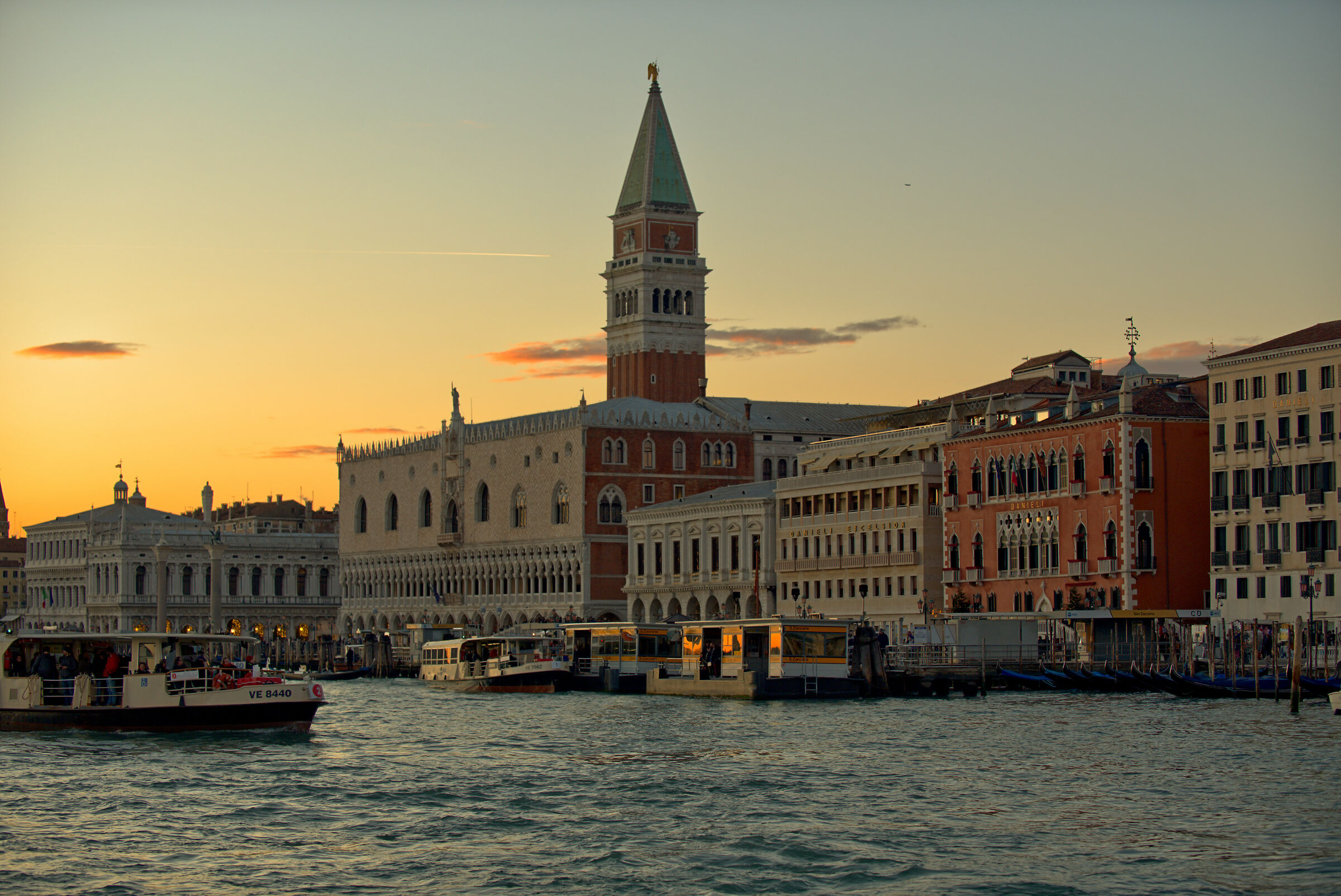 sunset in Venice